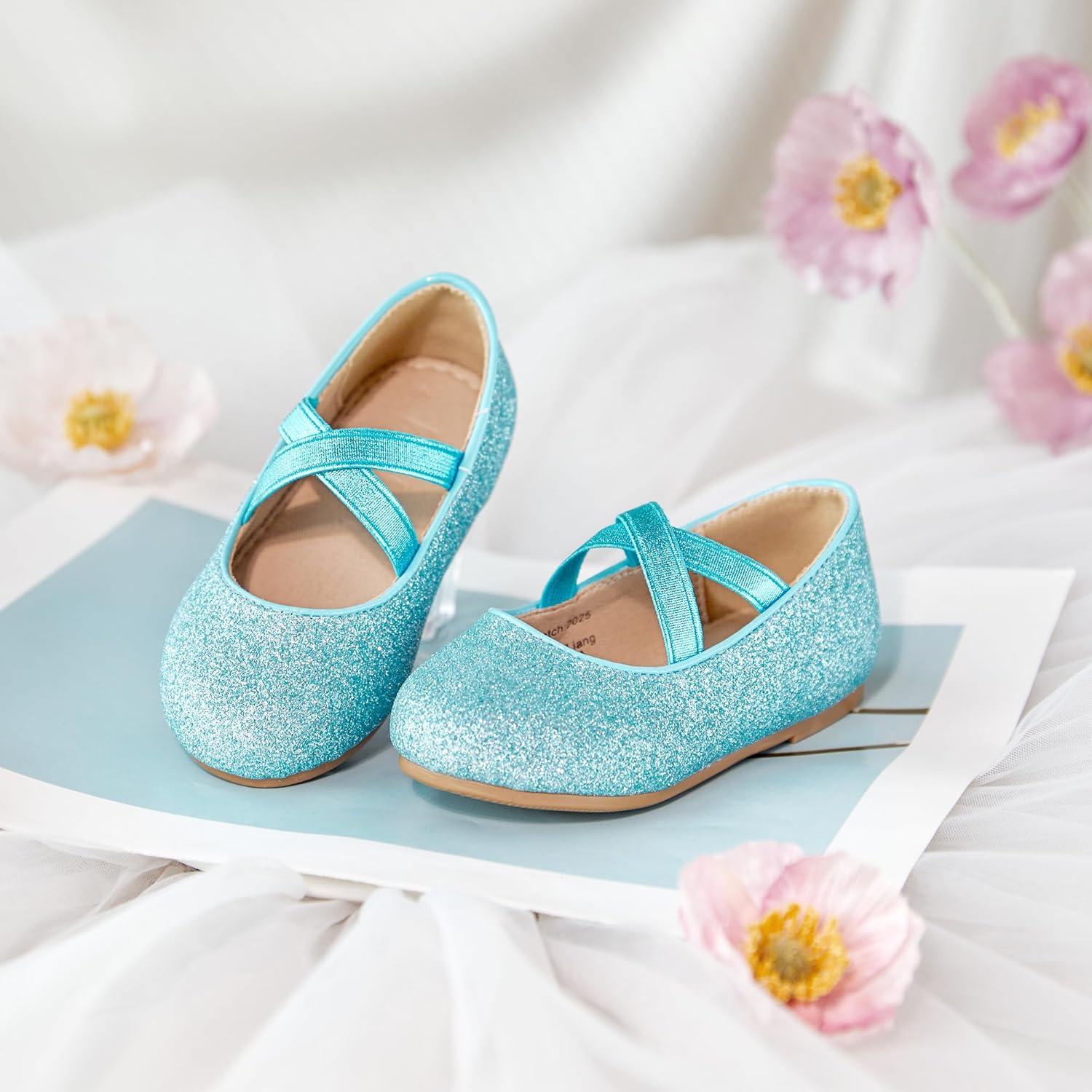 image:imageKolan Toddler Little Girls Mary Jane Ballet Flat Soft Lining Dress ShoesKf14blue