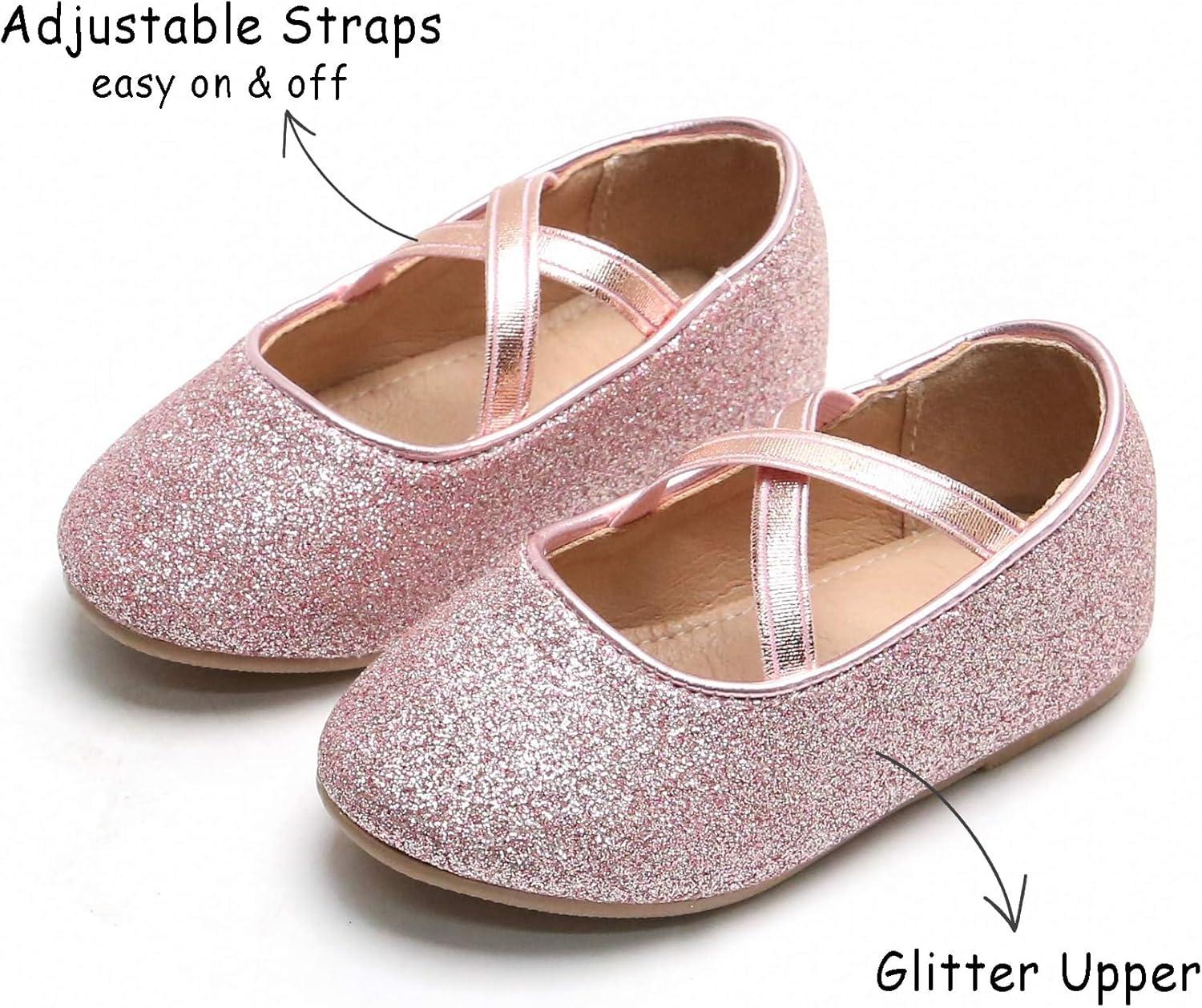 image:imageKolan Toddler Little Girls Mary Jane Ballet Flat Soft Lining Dress ShoesKf14pink