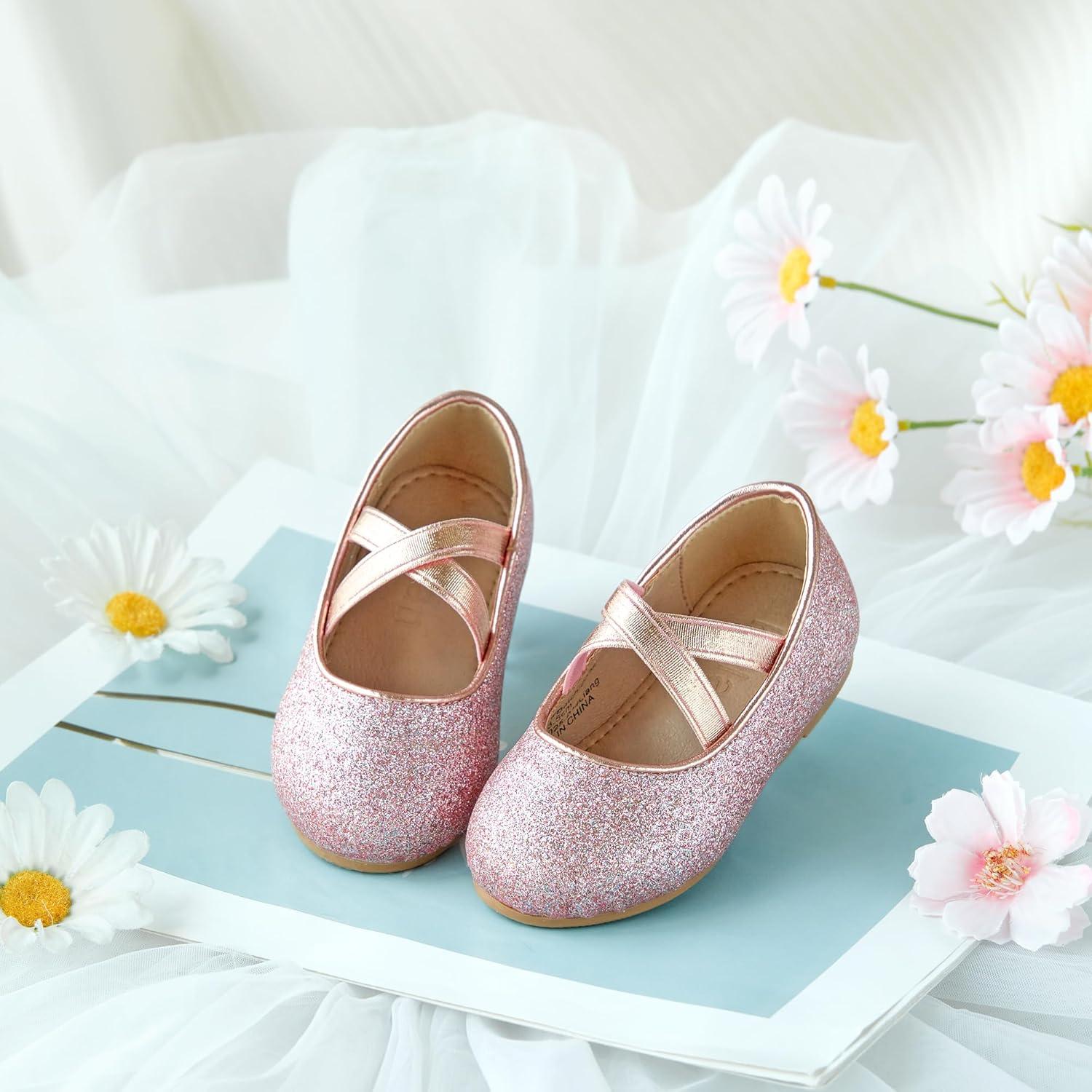 image:imageKolan Toddler Little Girls Mary Jane Ballet Flat Soft Lining Dress ShoesKf14pink