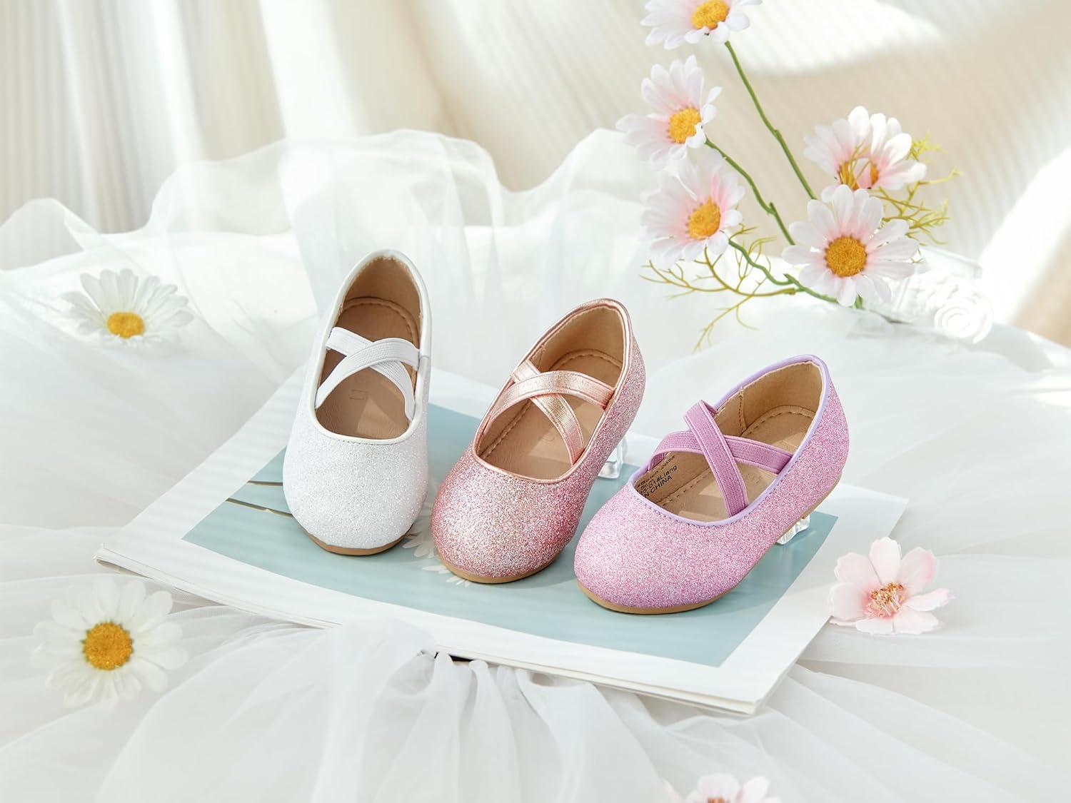 image:imageKolan Toddler Little Girls Mary Jane Ballet Flat Soft Lining Dress ShoesKf14pink