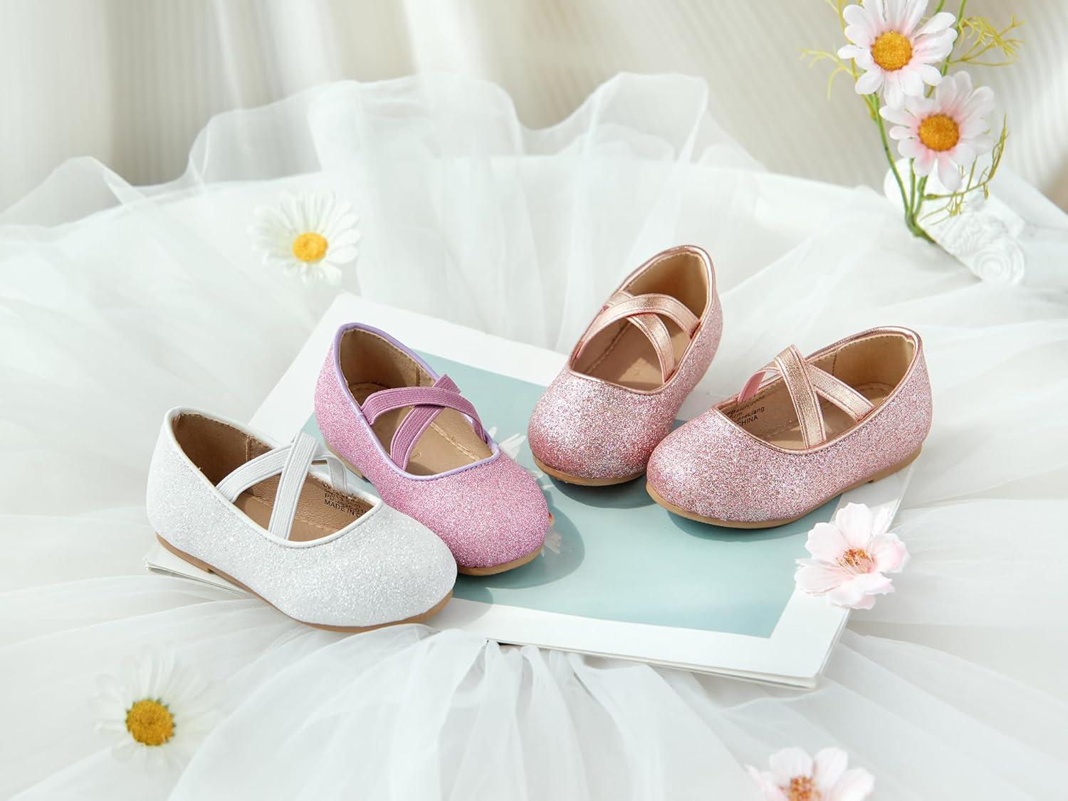 image:imageKolan Toddler Little Girls Mary Jane Ballet Flat Soft Lining Dress ShoesKf14purple