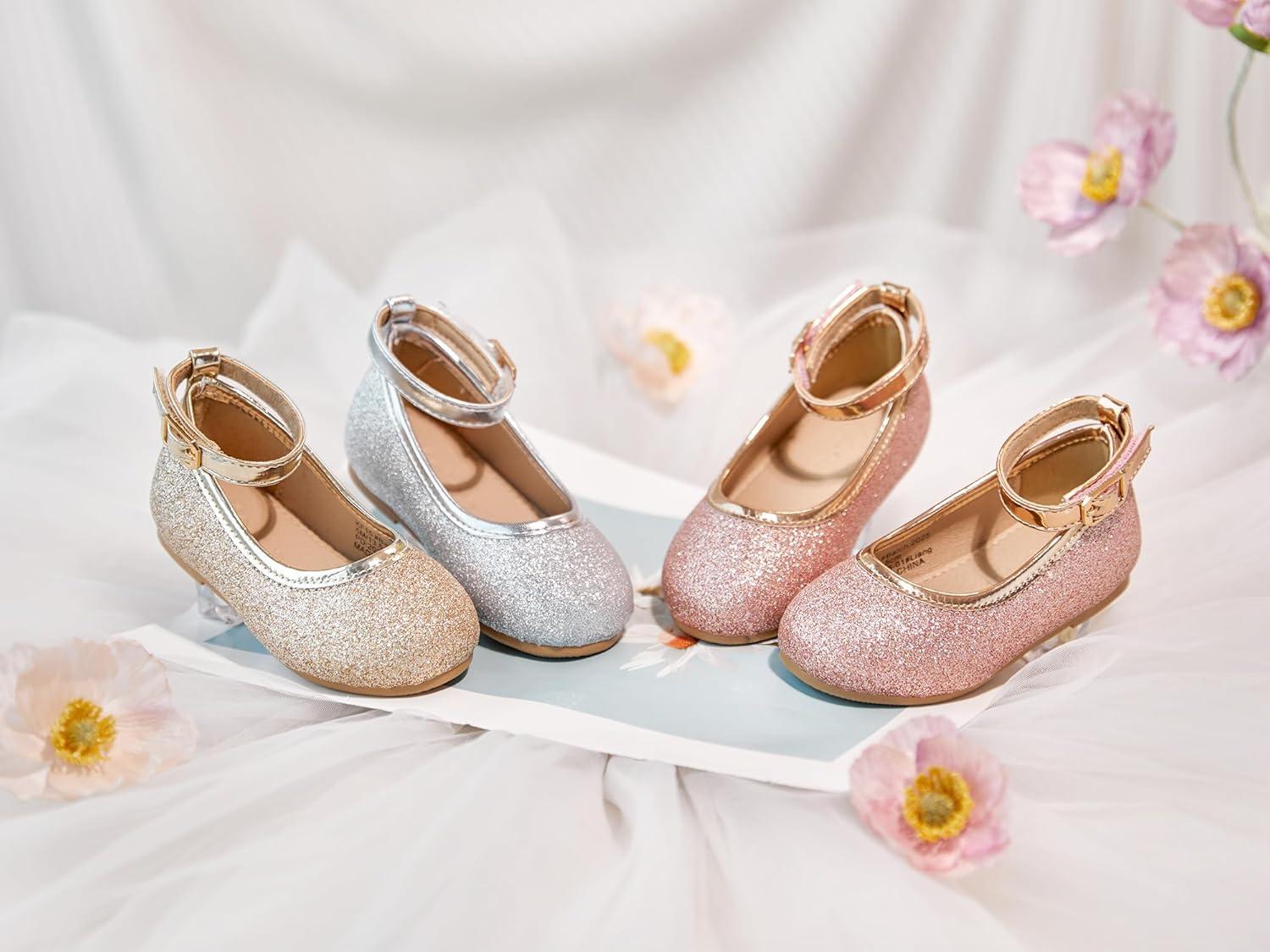 image:imageKolan Toddler Little Girls Mary Jane Ballet Flat Soft Lining Dress ShoesKf15pink