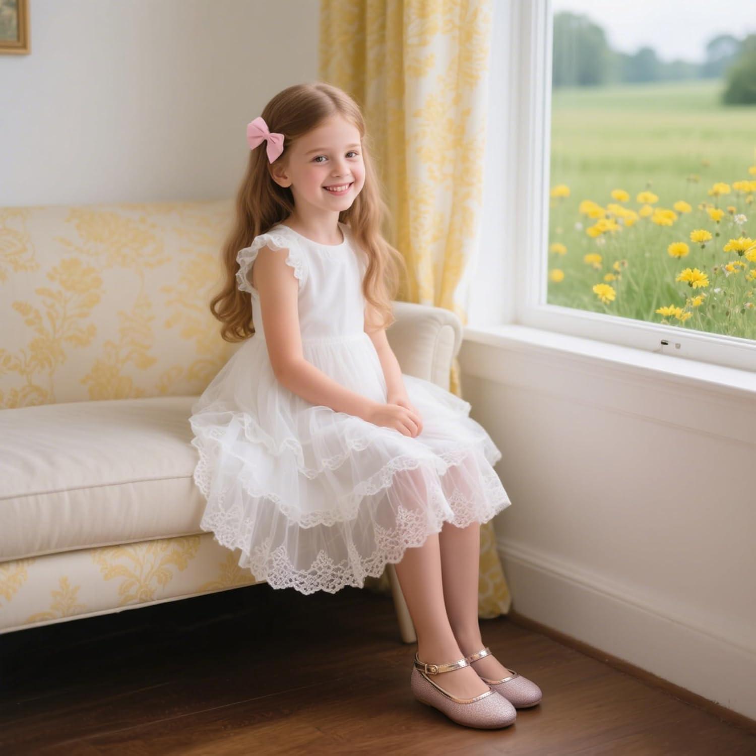 image:imageKolan Toddler Little Girls Mary Jane Ballet Flat Soft Lining Dress ShoesKf15pink