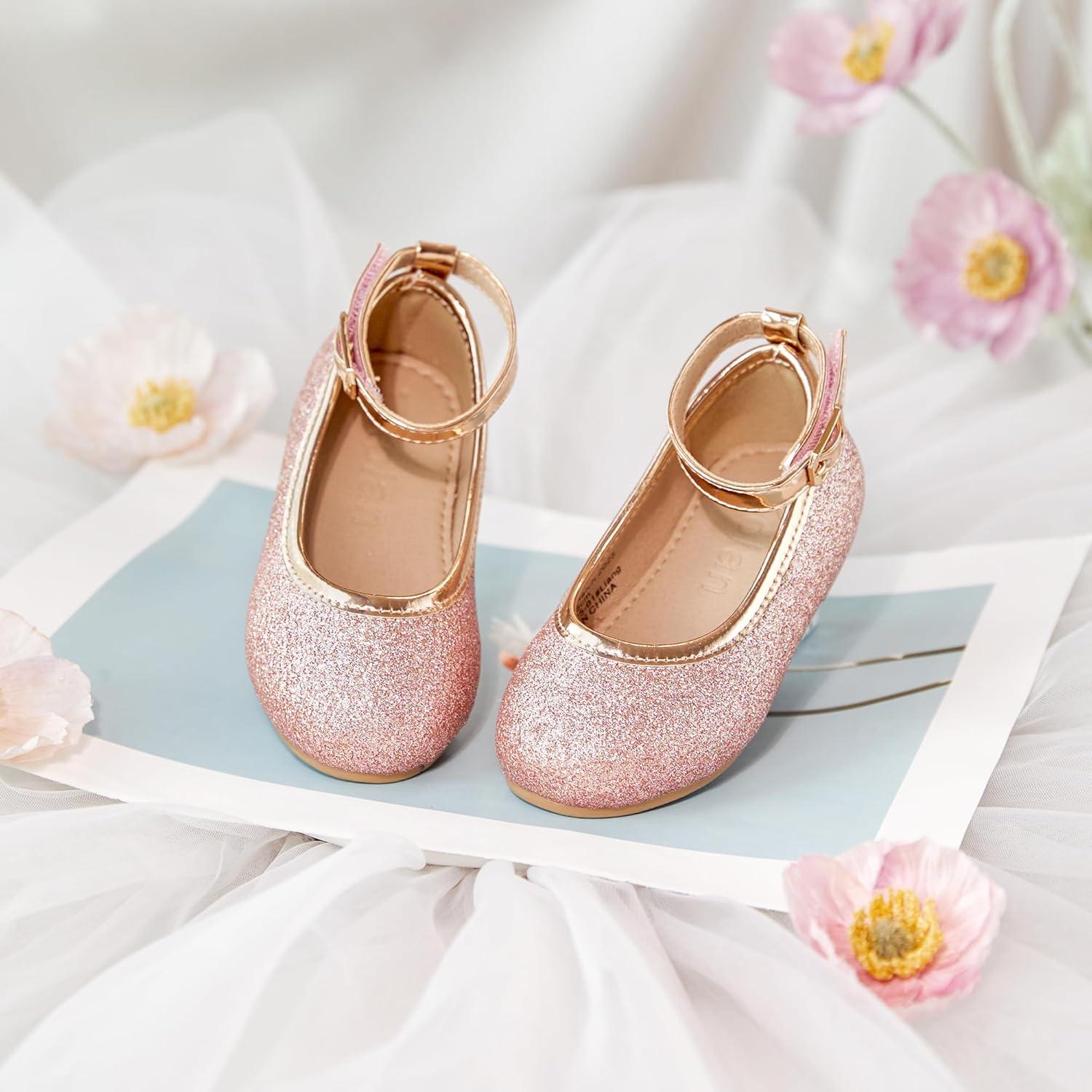 image:imageKolan Toddler Little Girls Mary Jane Ballet Flat Soft Lining Dress ShoesKf15pink
