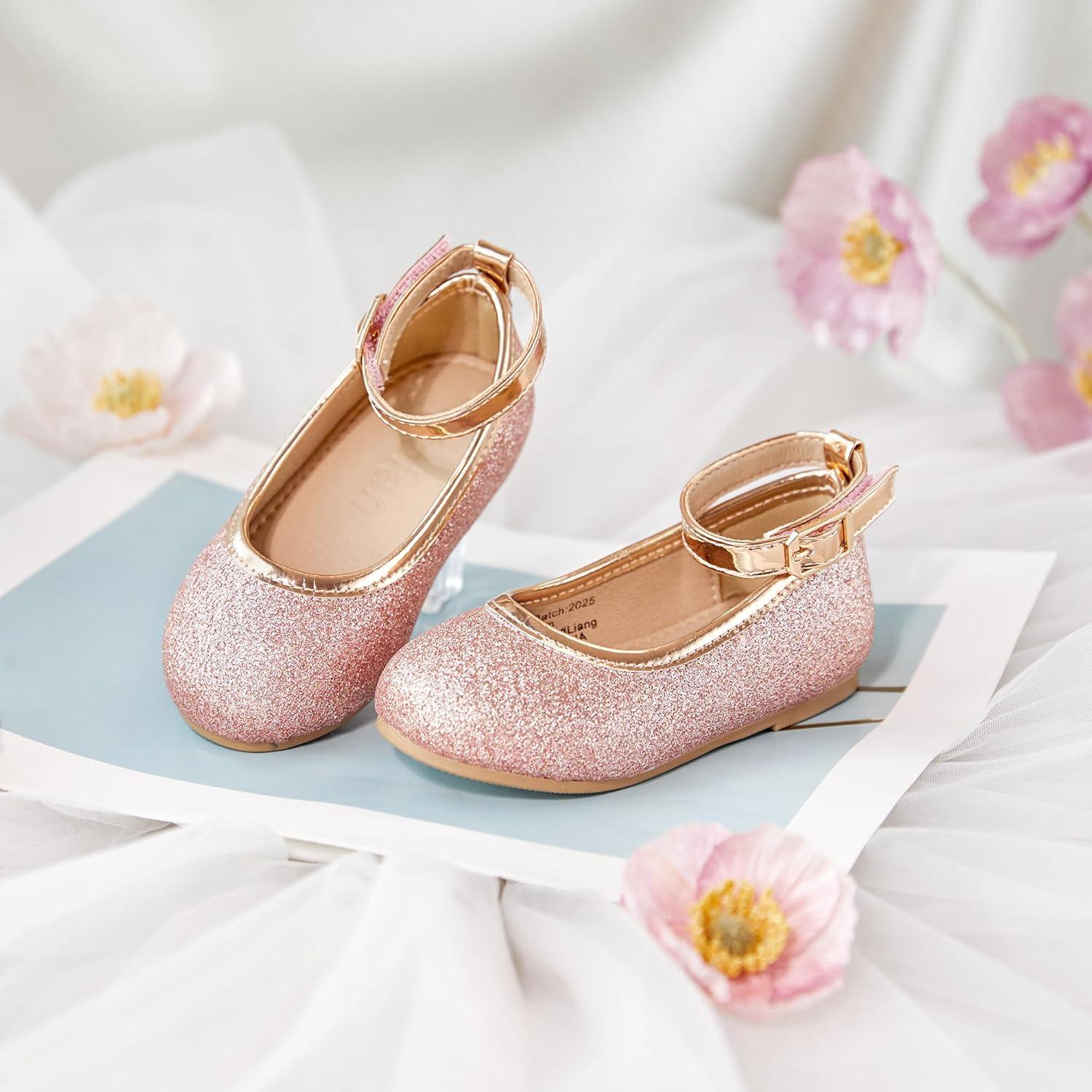 image:imageKolan Toddler Little Girls Mary Jane Ballet Flat Soft Lining Dress ShoesKf15pink