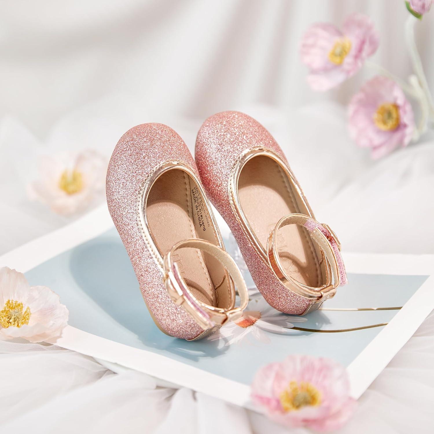 image:imageKolan Toddler Little Girls Mary Jane Ballet Flat Soft Lining Dress ShoesKf15pink