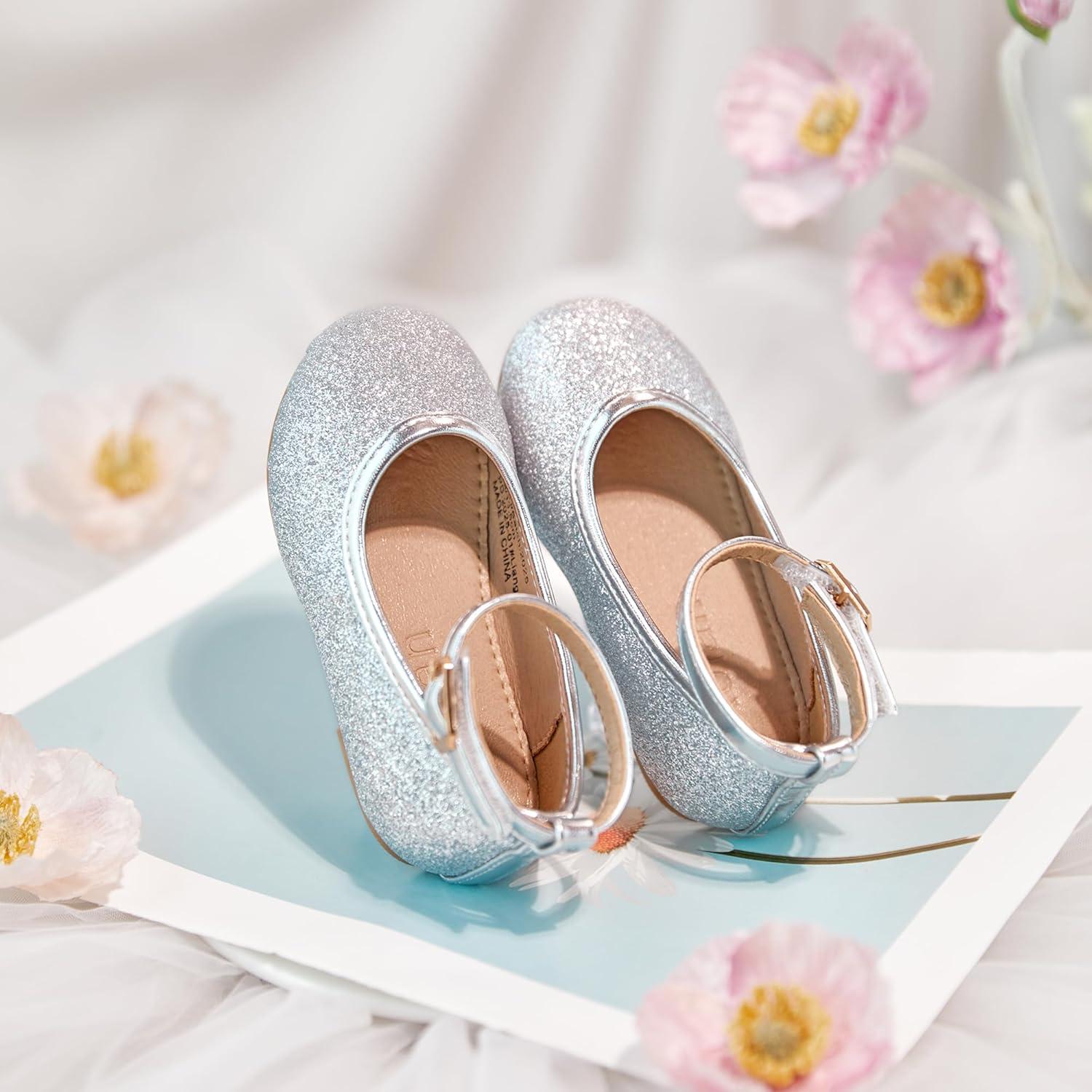 image:imageKolan Toddler Little Girls Mary Jane Ballet Flat Soft Lining Dress ShoesKf15silver