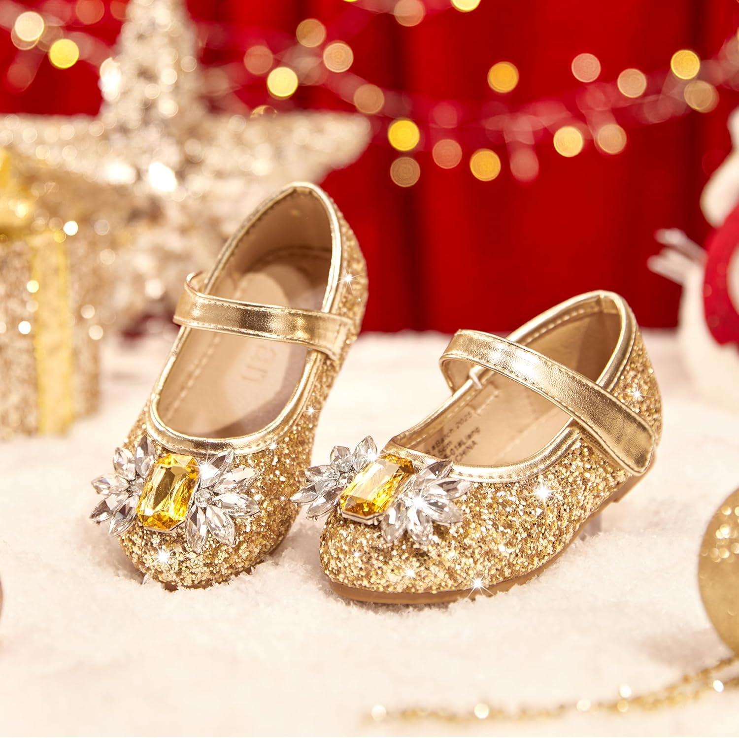 image:imageKolan Toddler Little Girls Mary Jane Ballet Flat Soft Lining Dress ShoesKf16gold