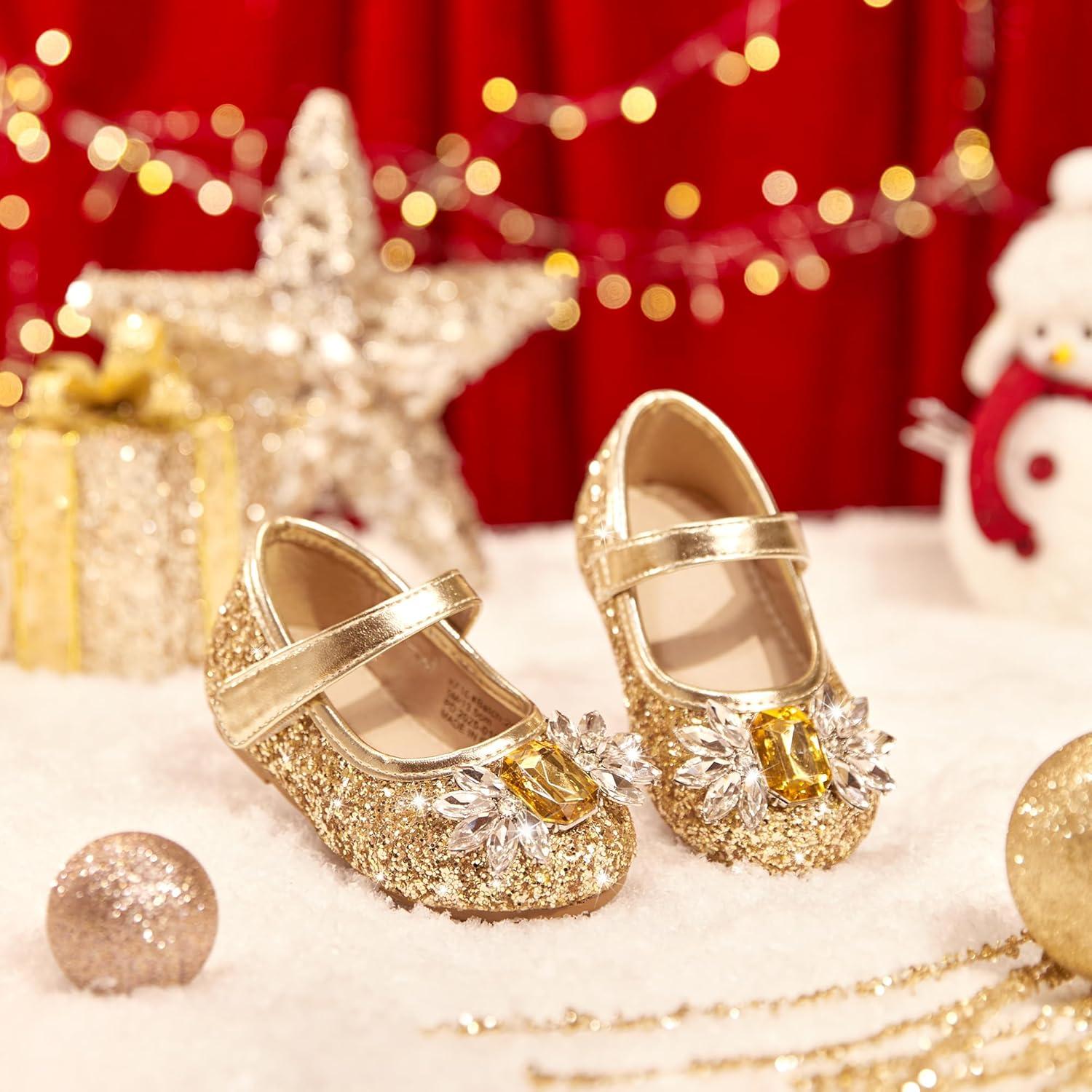 image:imageKolan Toddler Little Girls Mary Jane Ballet Flat Soft Lining Dress ShoesKf16gold