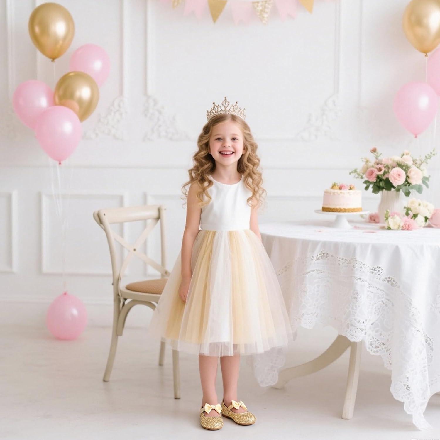 image:imageKolan Toddler Little Girls Mary Jane Ballet Flat Soft Lining Dress ShoesKf18gold