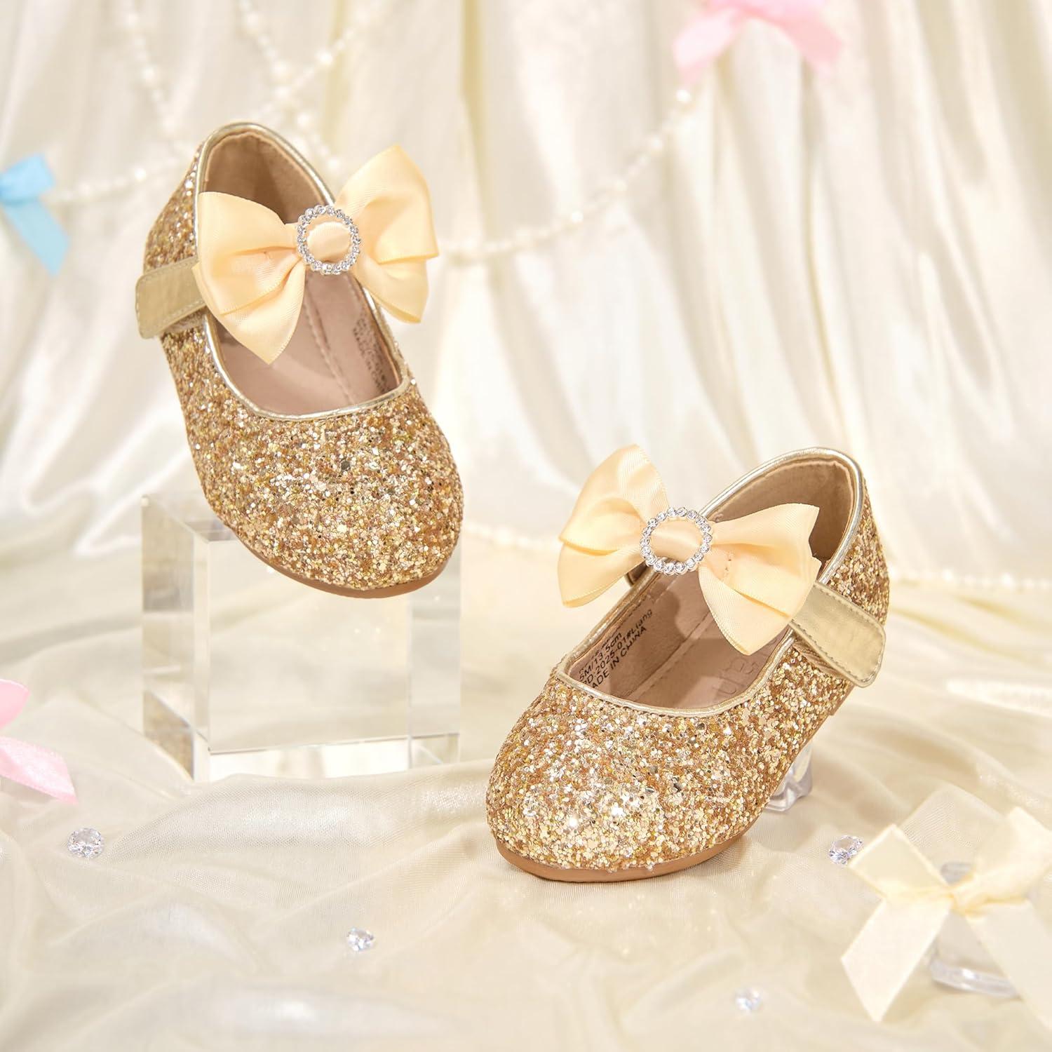 image:imageKolan Toddler Little Girls Mary Jane Ballet Flat Soft Lining Dress ShoesKf18gold