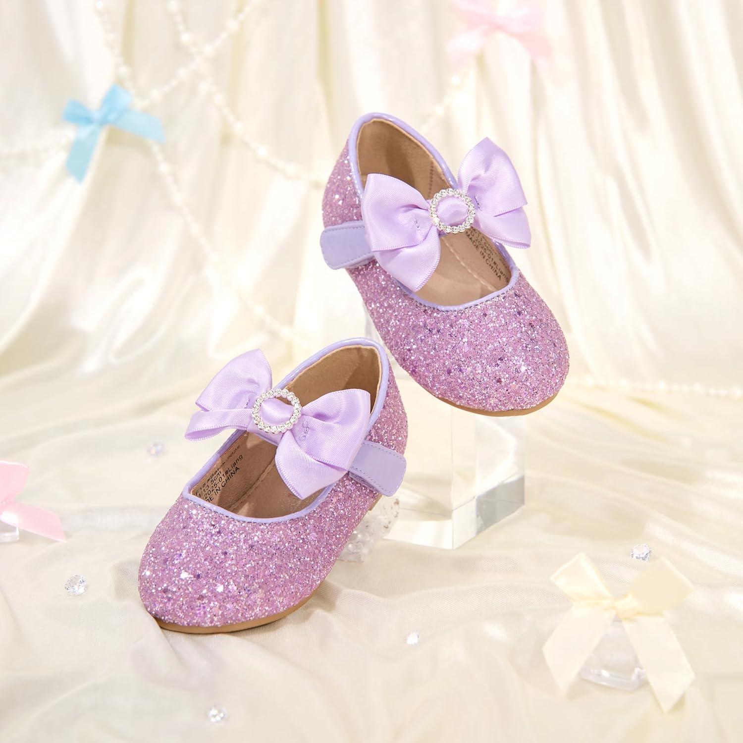 image:imageKolan Toddler Little Girls Mary Jane Ballet Flat Soft Lining Dress ShoesKf18purple