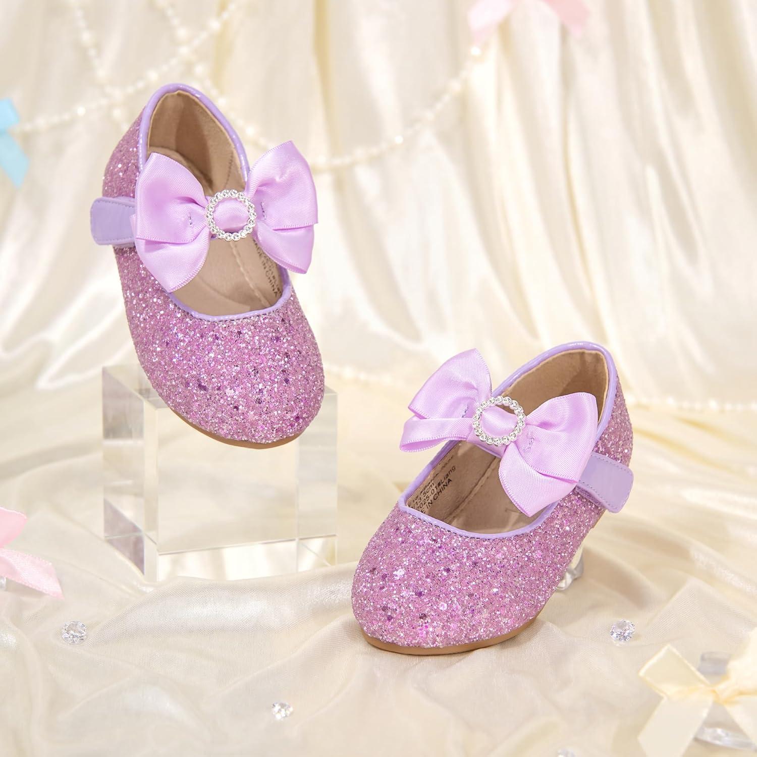 image:imageKolan Toddler Little Girls Mary Jane Ballet Flat Soft Lining Dress ShoesKf18purple