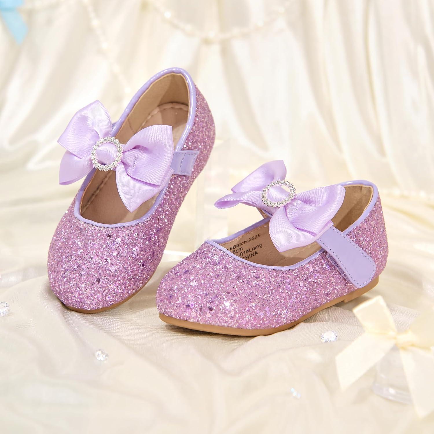 image:imageKolan Toddler Little Girls Mary Jane Ballet Flat Soft Lining Dress ShoesKf18purple