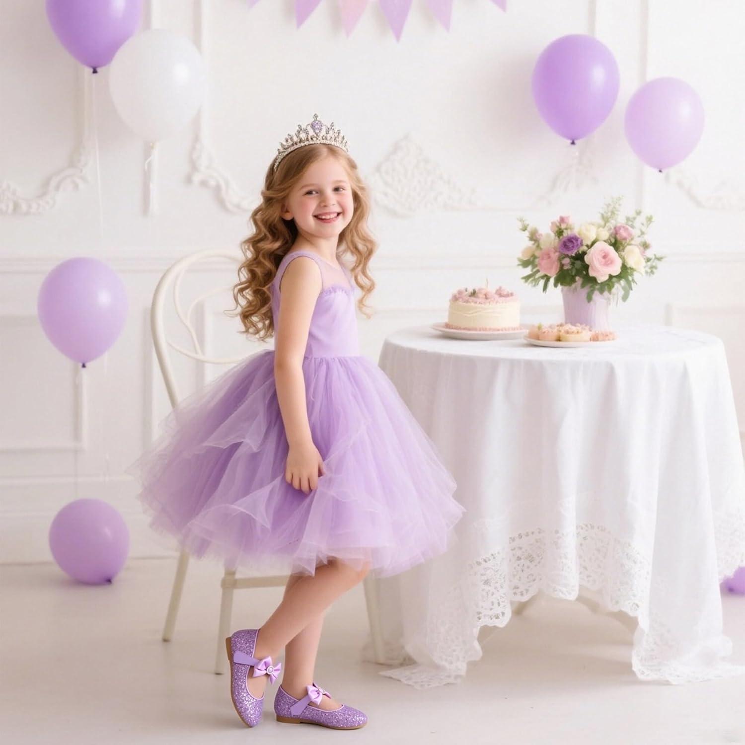 image:imageKolan Toddler Little Girls Mary Jane Ballet Flat Soft Lining Dress ShoesKf18purple