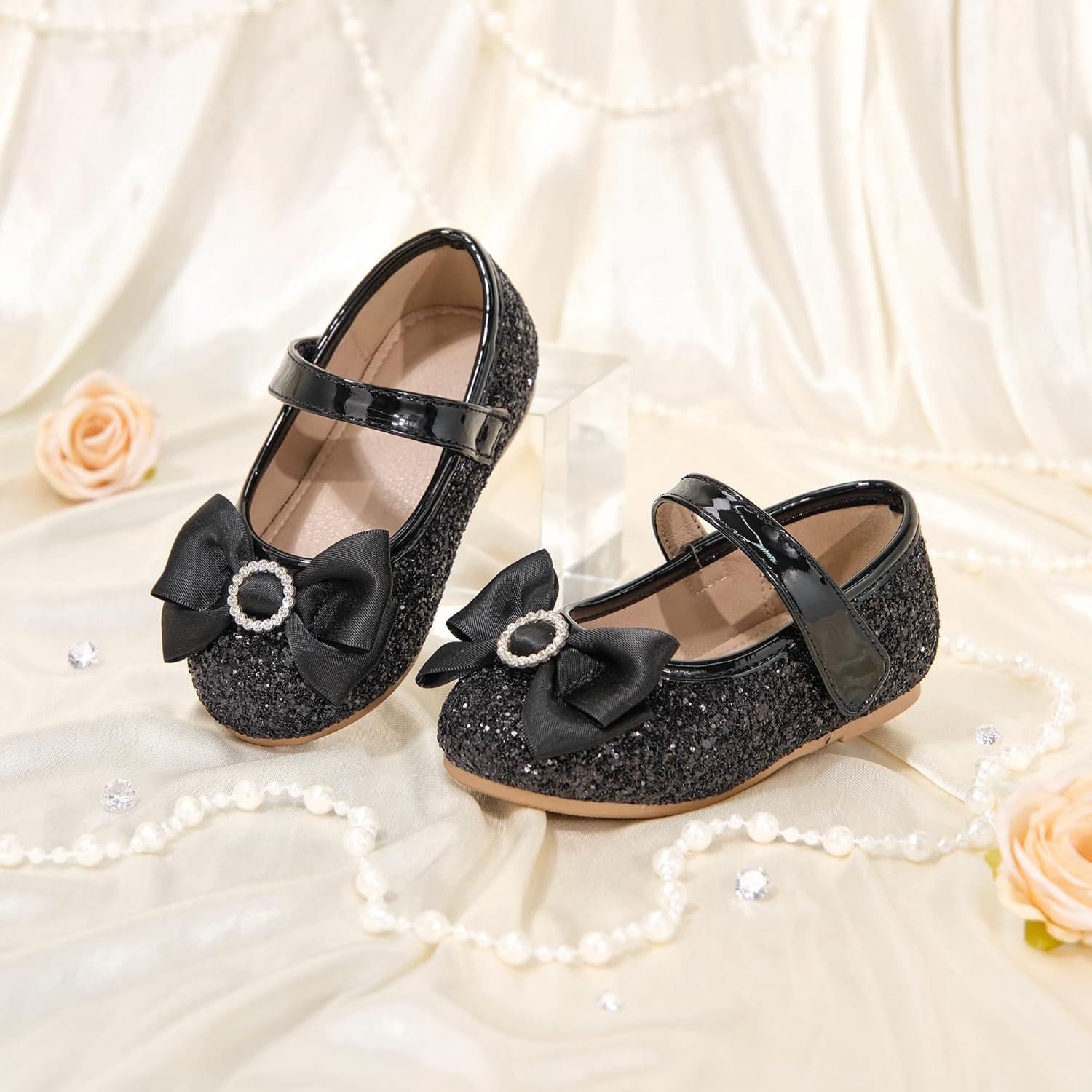 image:imageKolan Toddler Little Girls Mary Jane Ballet Flat Soft Lining Dress ShoesKf19black