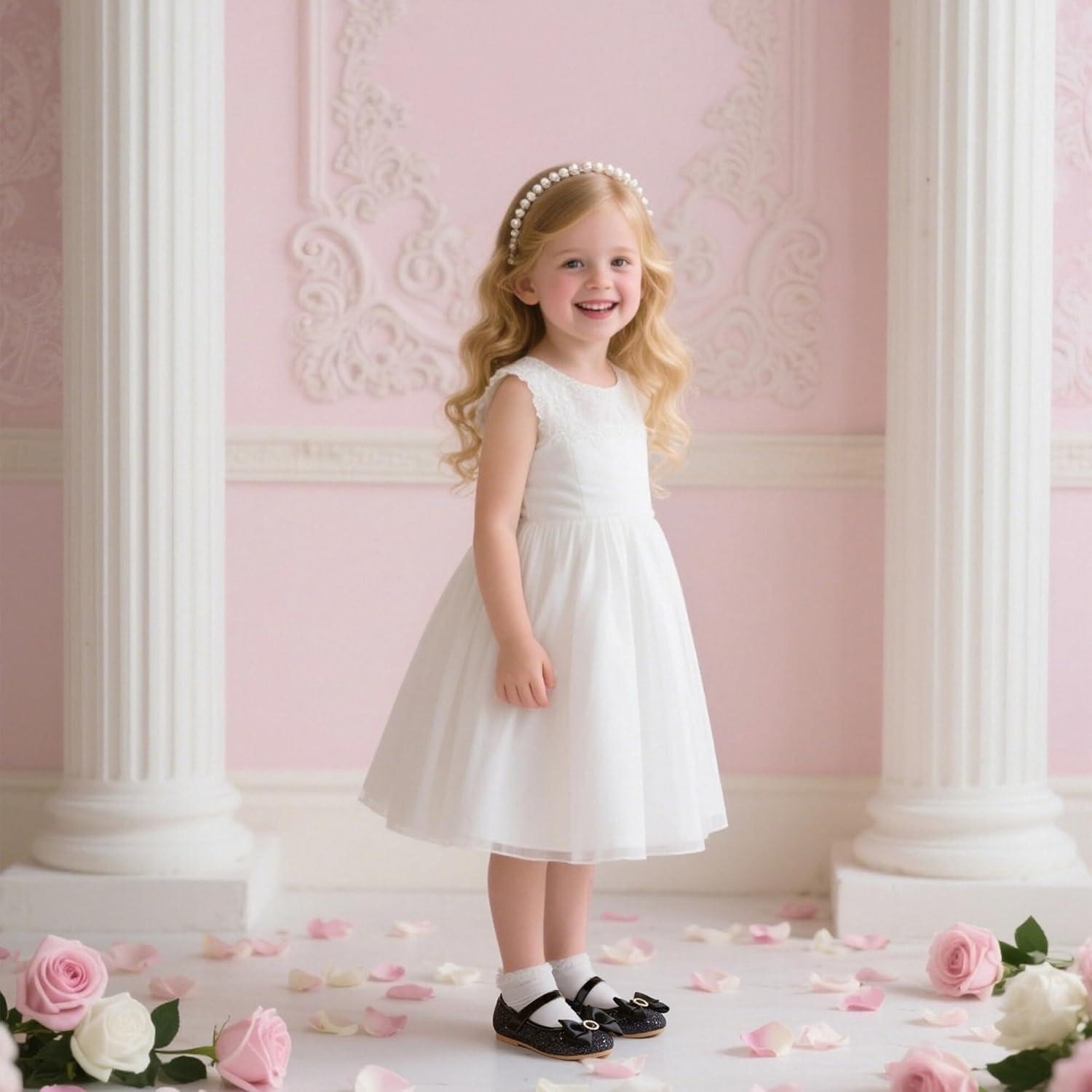 image:imageKolan Toddler Little Girls Mary Jane Ballet Flat Soft Lining Dress ShoesKf19black