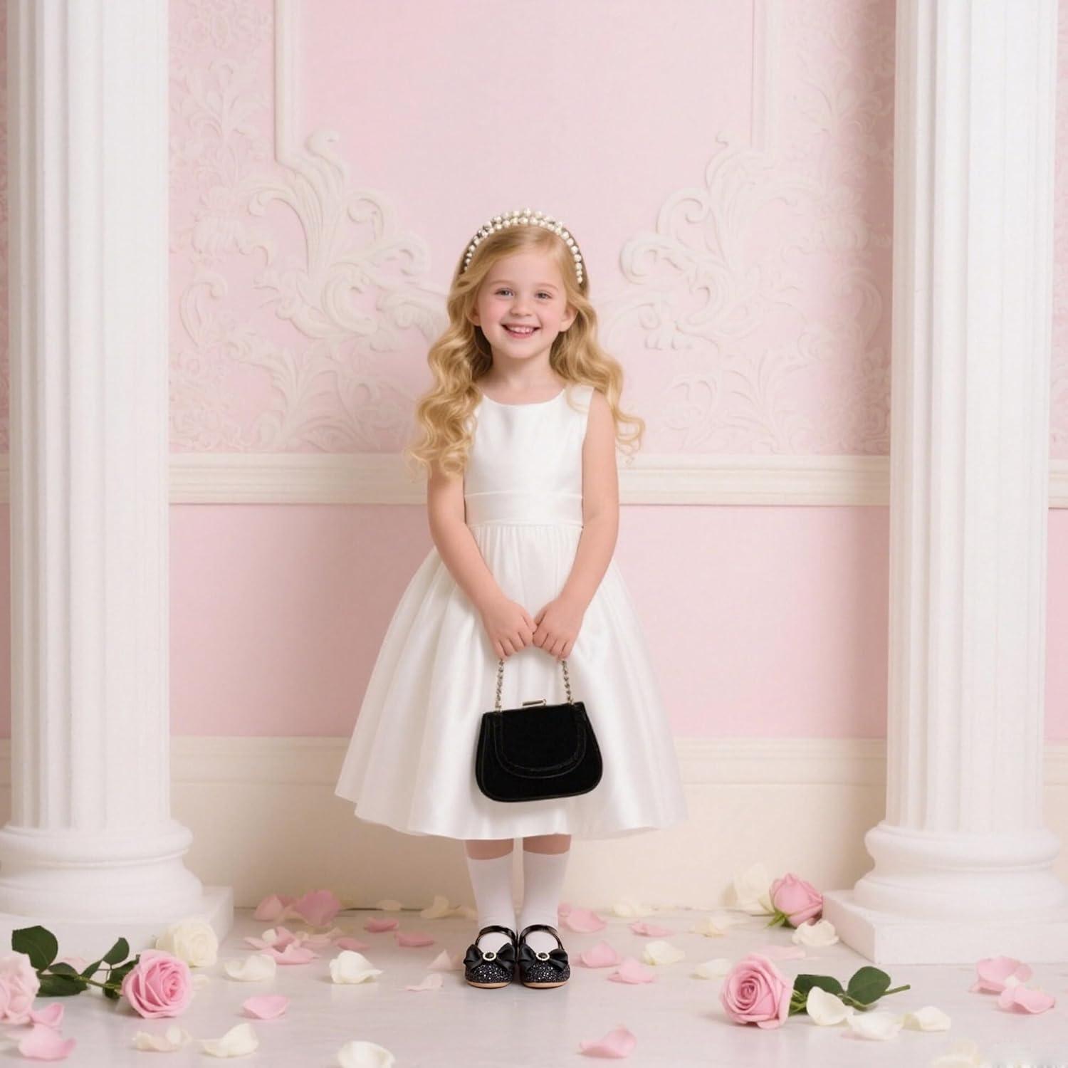 image:imageKolan Toddler Little Girls Mary Jane Ballet Flat Soft Lining Dress ShoesKf19black