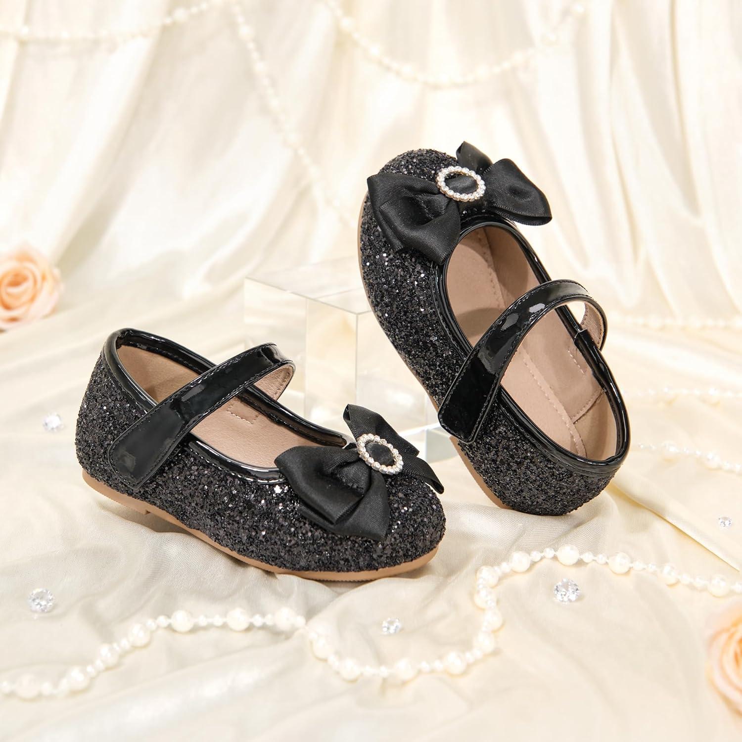 image:imageKolan Toddler Little Girls Mary Jane Ballet Flat Soft Lining Dress ShoesKf19black