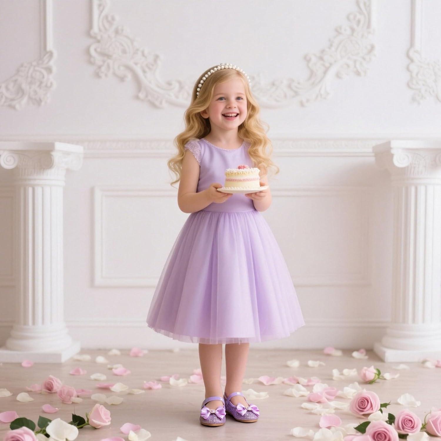 image:imageKolan Toddler Little Girls Mary Jane Ballet Flat Soft Lining Dress ShoesKf19purple