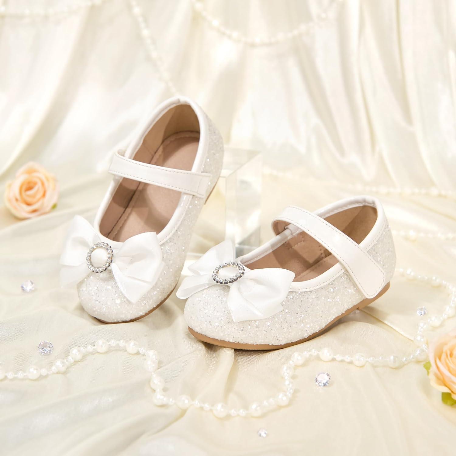 image:imageKolan Toddler Little Girls Mary Jane Ballet Flat Soft Lining Dress ShoesKf19white