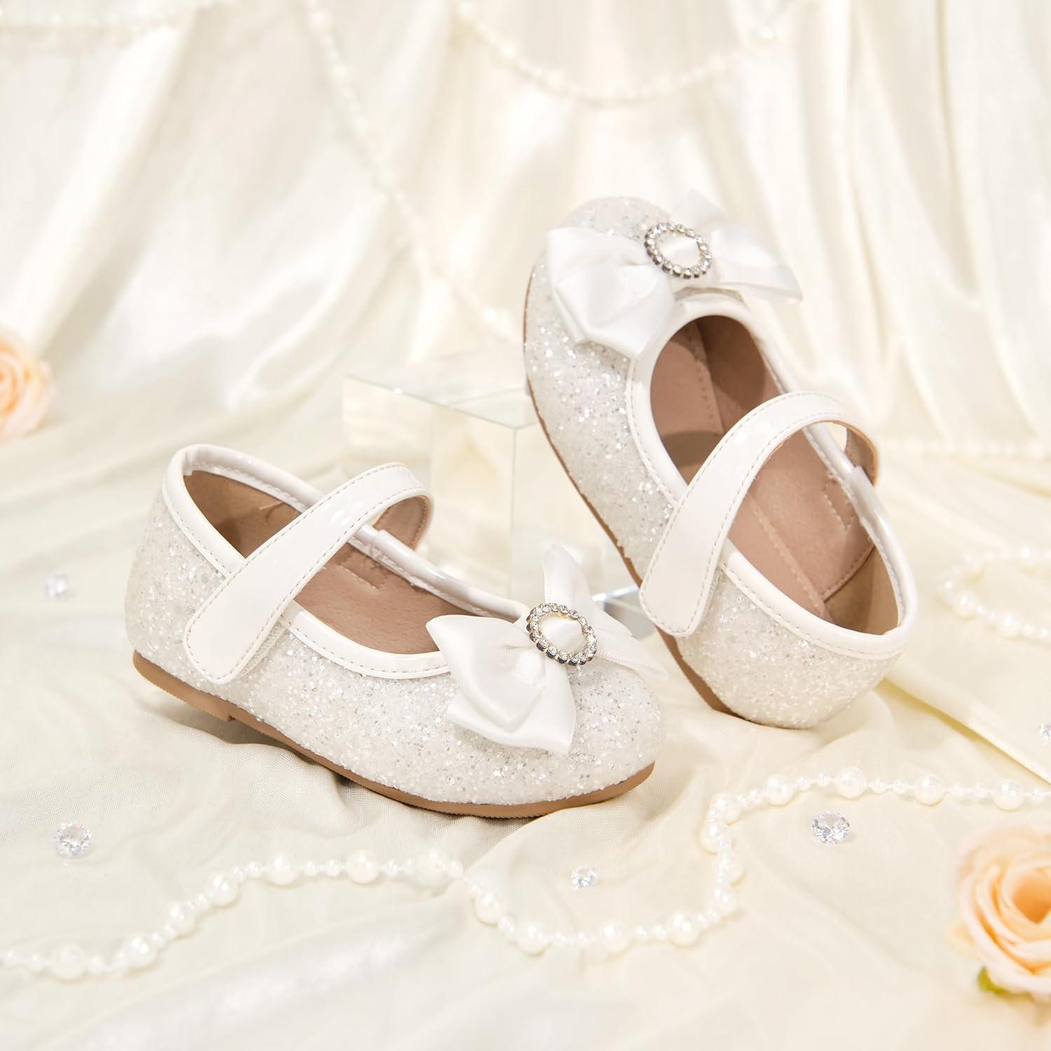 image:imageKolan Toddler Little Girls Mary Jane Ballet Flat Soft Lining Dress ShoesKf19white