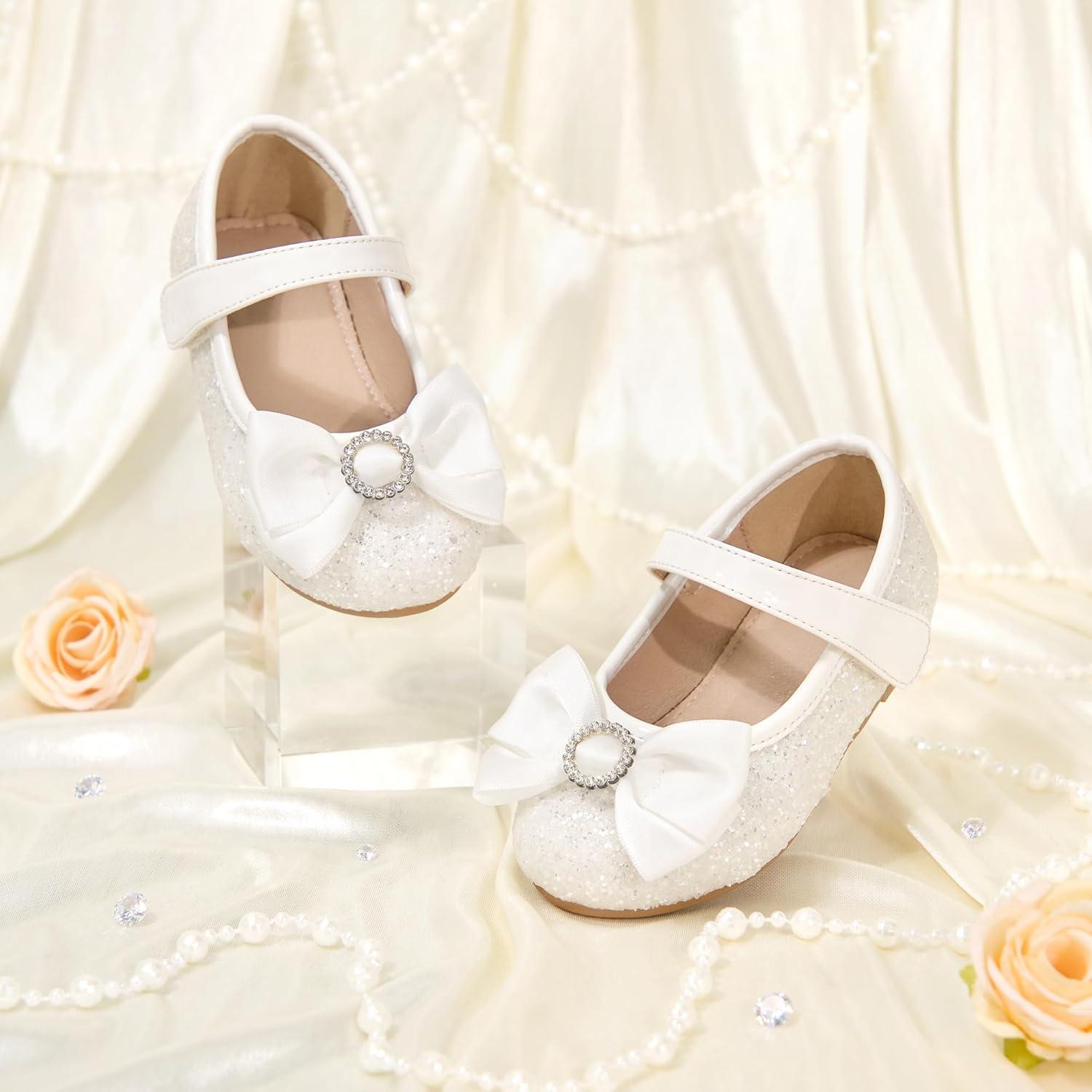 image:imageKolan Toddler Little Girls Mary Jane Ballet Flat Soft Lining Dress ShoesKf19white
