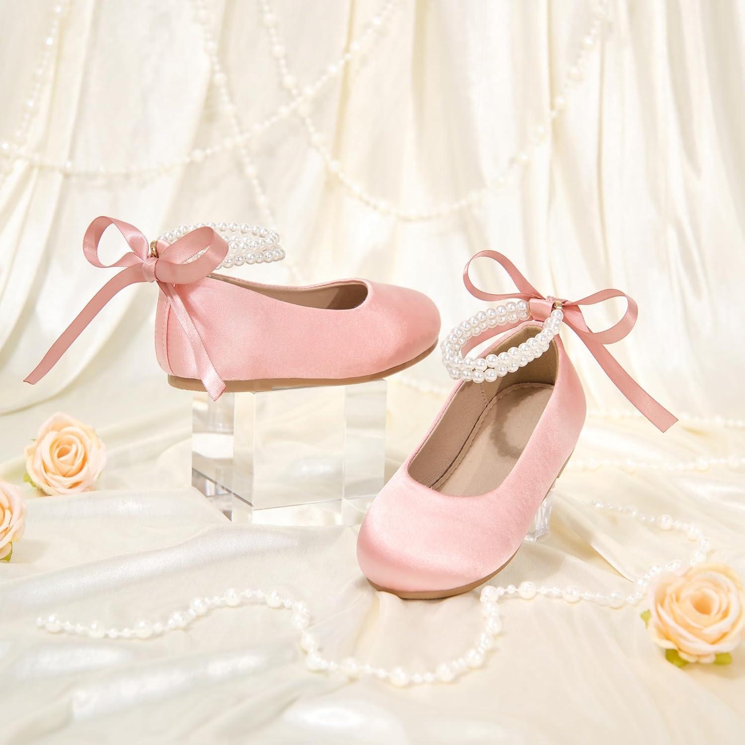 image:imageKolan Toddler Little Girls Mary Jane Ballet Flat Soft Lining Dress ShoesKf20pink