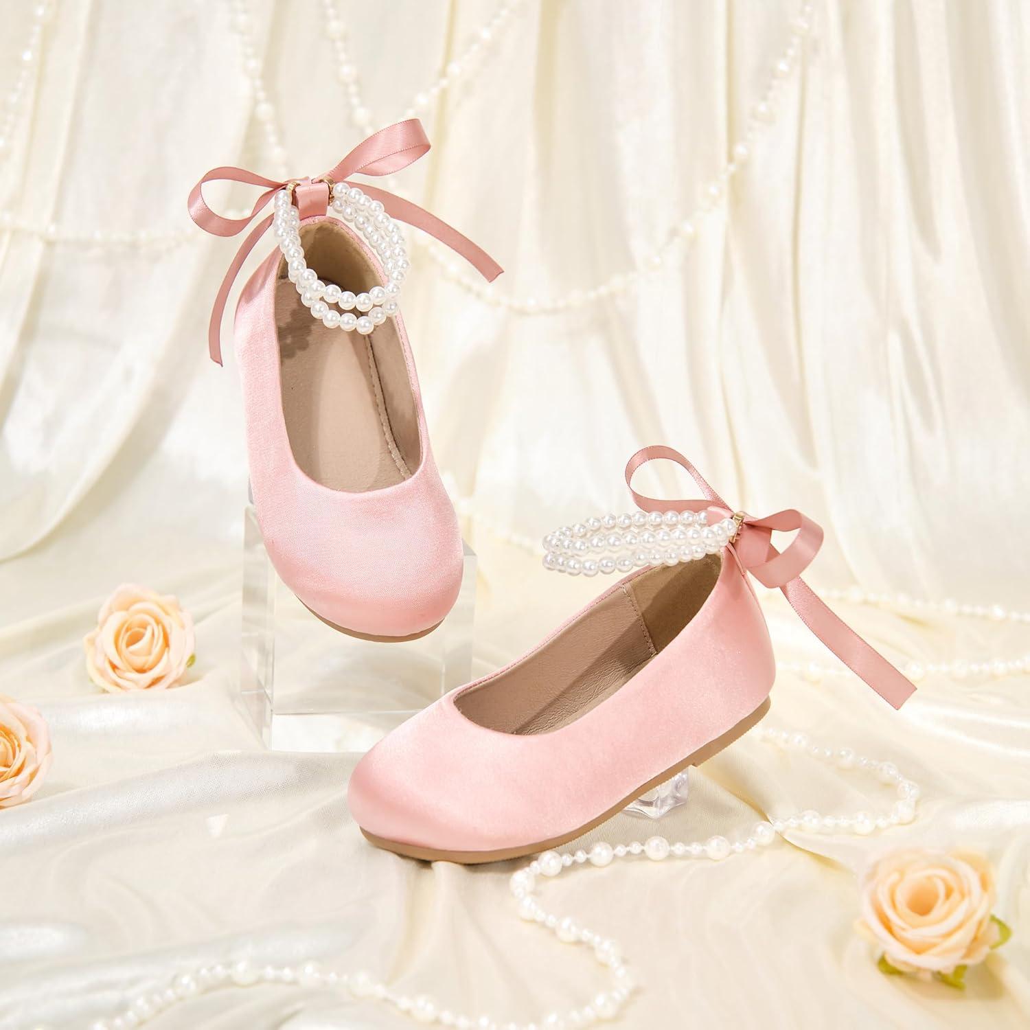 image:imageKolan Toddler Little Girls Mary Jane Ballet Flat Soft Lining Dress ShoesKf20pink