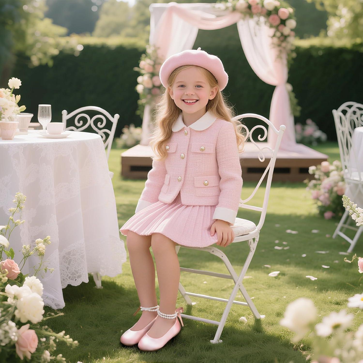 image:imageKolan Toddler Little Girls Mary Jane Ballet Flat Soft Lining Dress ShoesKf20pink