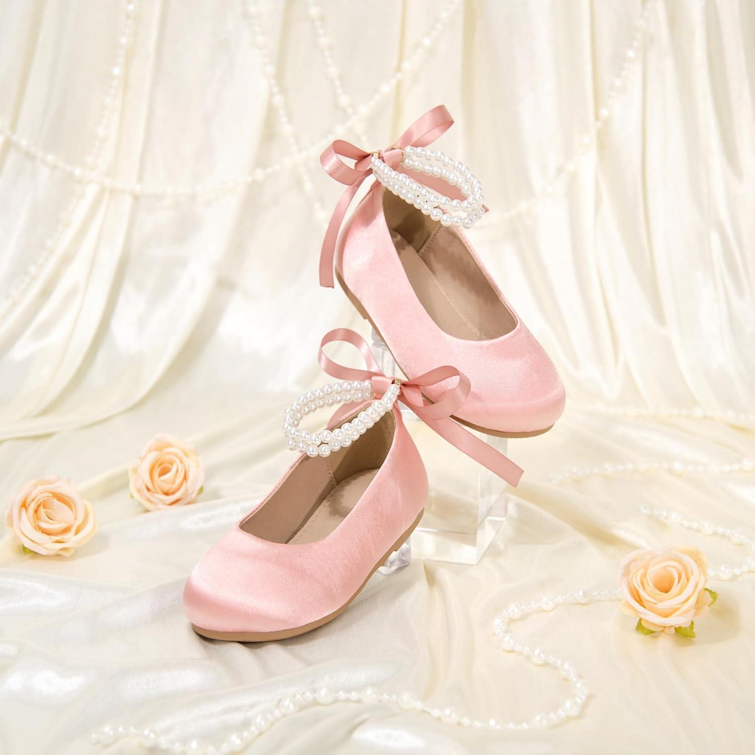 image:imageKolan Toddler Little Girls Mary Jane Ballet Flat Soft Lining Dress ShoesKf20pink
