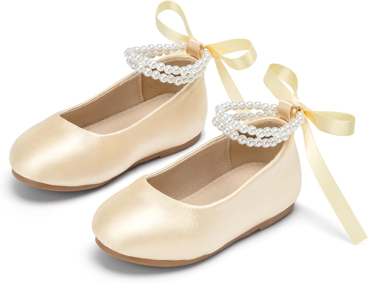 image:imageKolan Toddler Little Girls Mary Jane Ballet Flat Soft Lining Dress ShoesKf20yellow