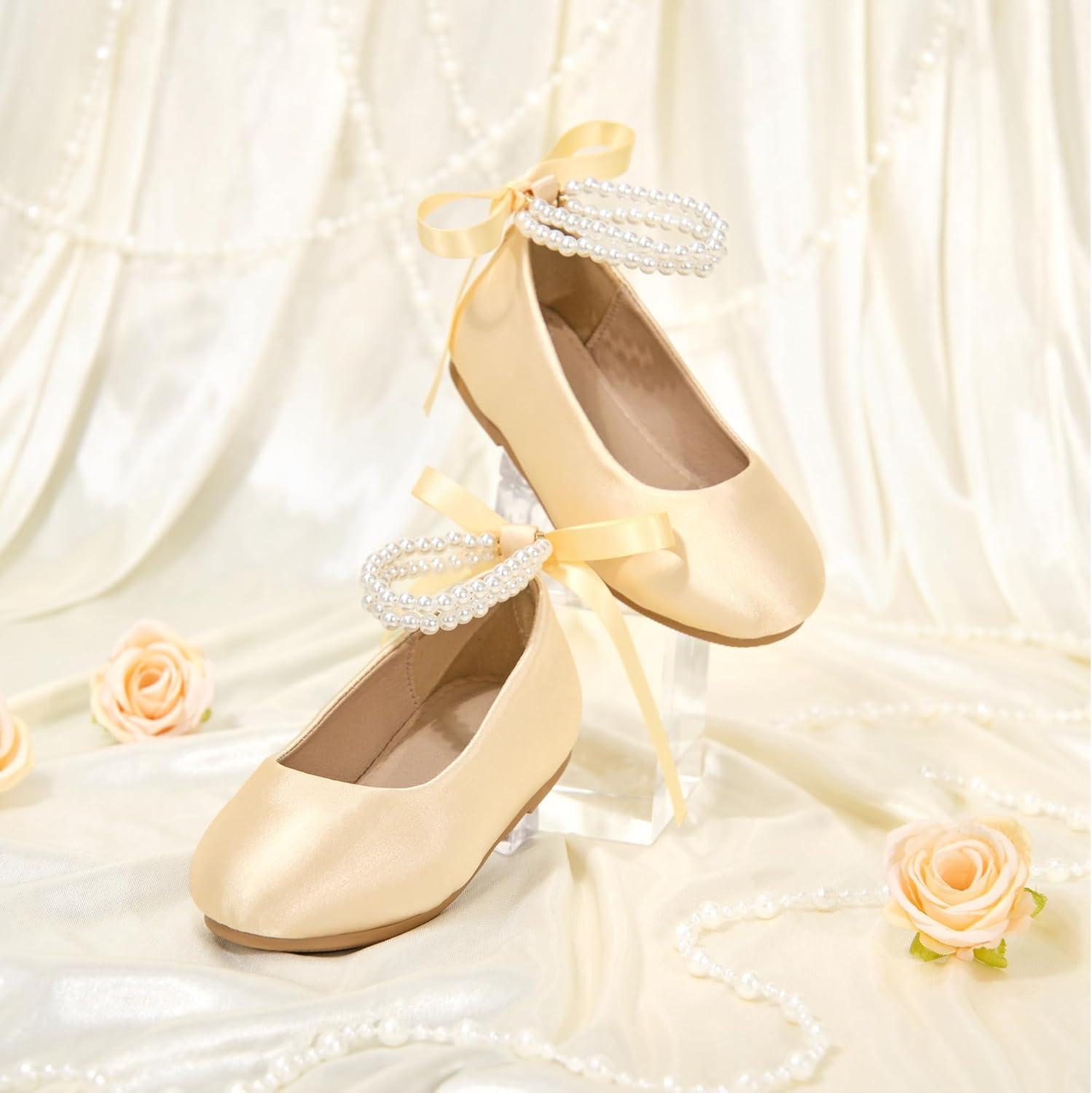 image:imageKolan Toddler Little Girls Mary Jane Ballet Flat Soft Lining Dress ShoesKf20yellow