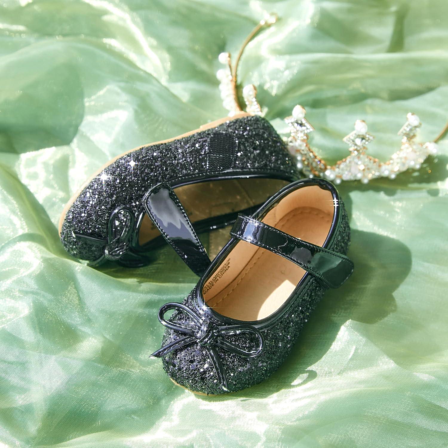 image:imageKolan Toddler Little Girls Mary Jane Ballet Flat Soft Lining Dress ShoesKf701black