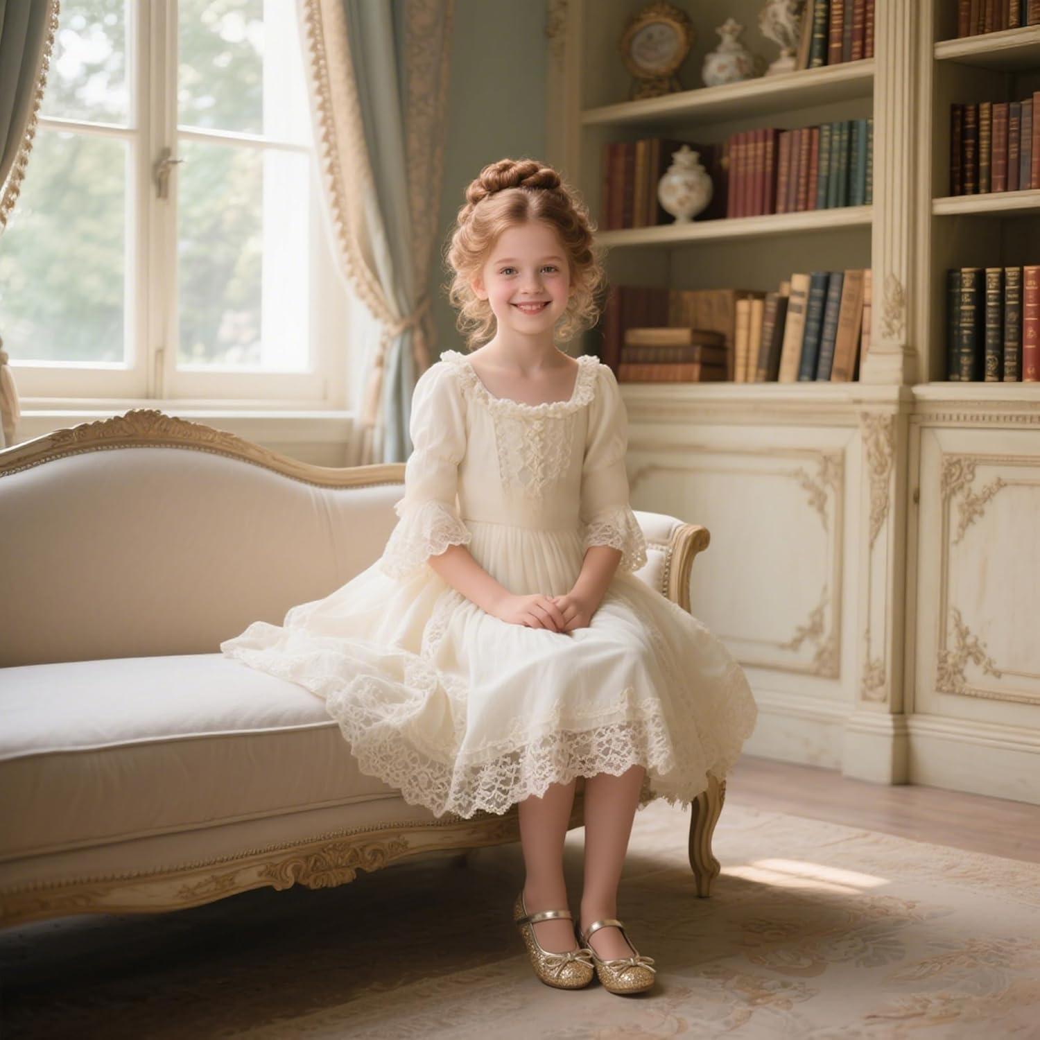 image:imageKolan Toddler Little Girls Mary Jane Ballet Flat Soft Lining Dress ShoesKf701gold