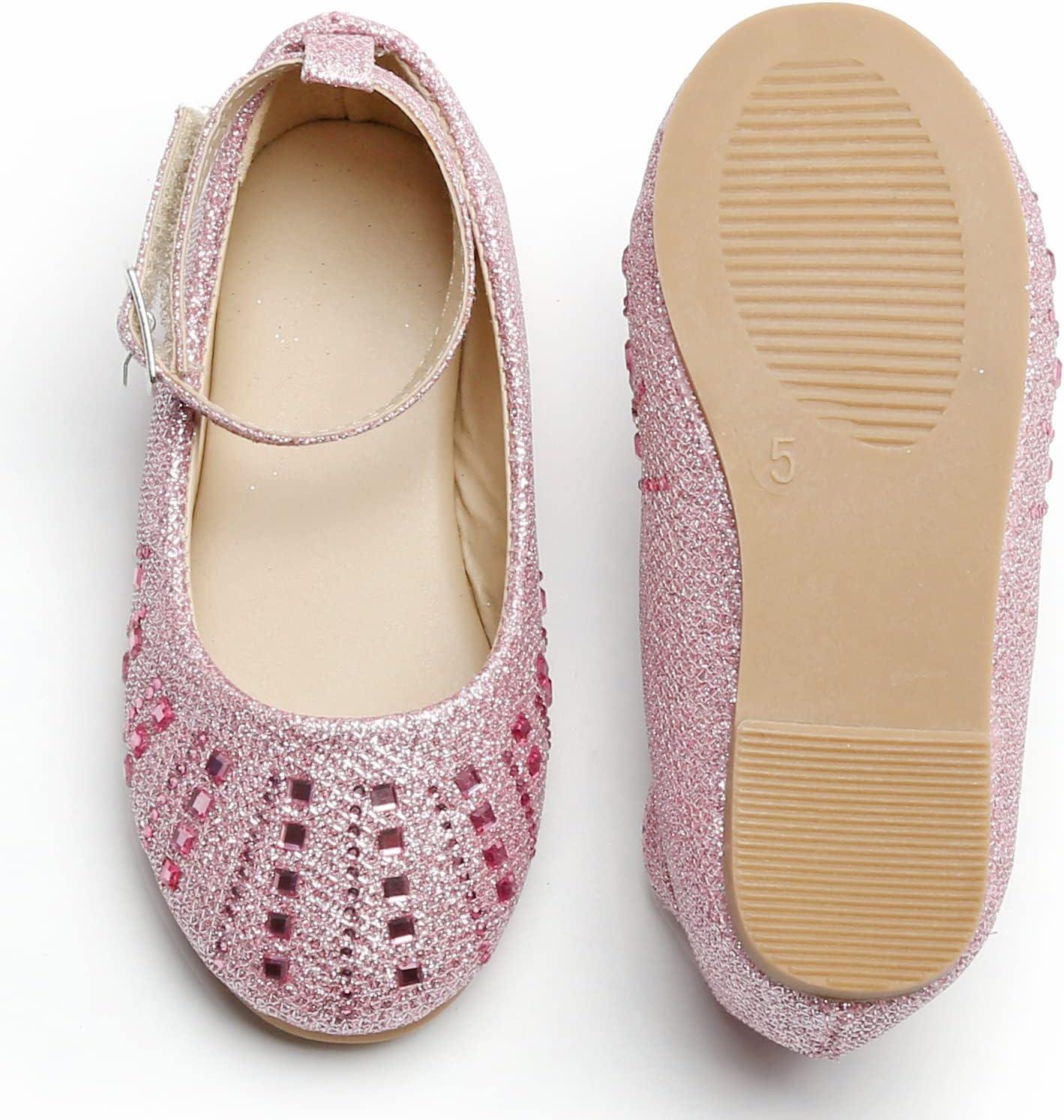 image:imageKolan Toddler Little Girls Mary Jane Ballet Flat Soft Lining Dress ShoesKh21pink