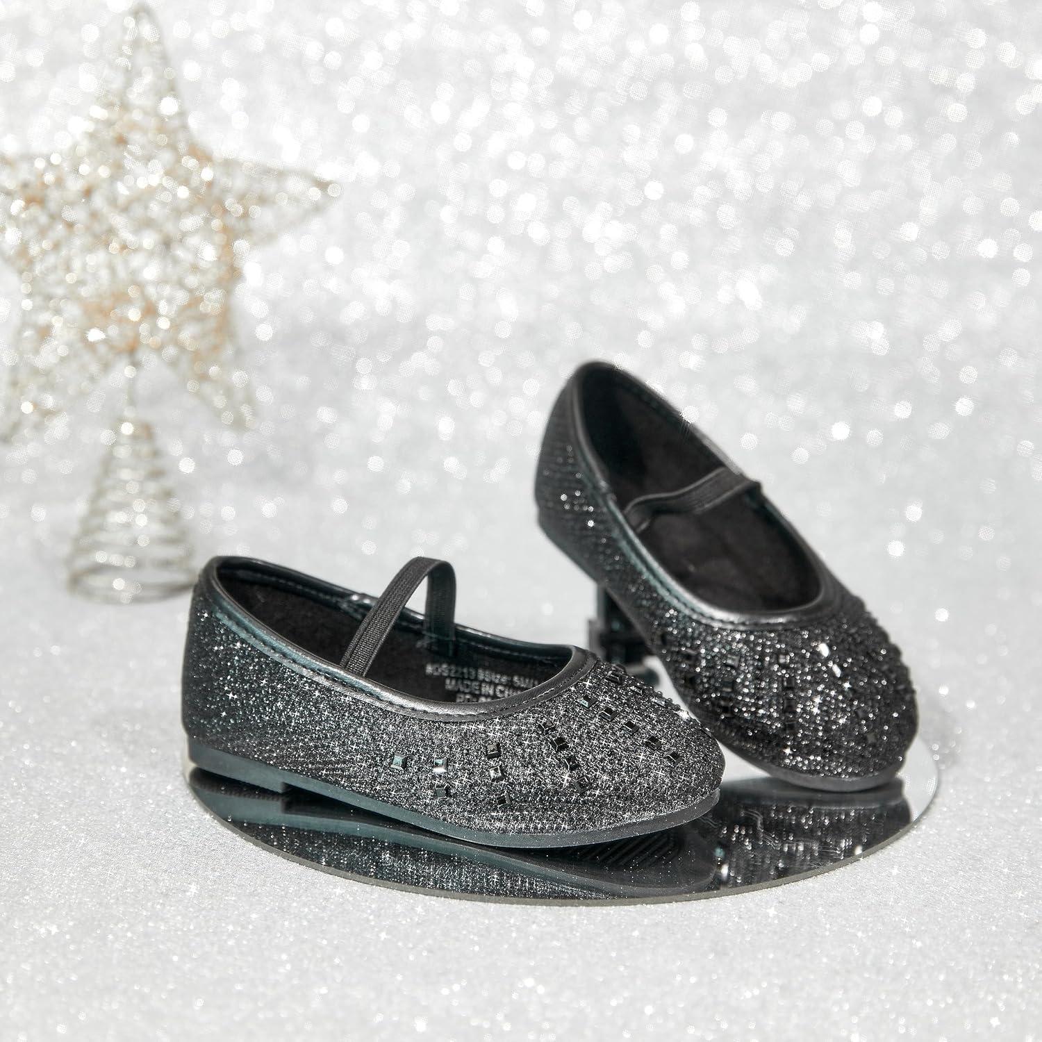 image:imageKolan Toddler Little Girls Mary Jane Ballet Flat Soft Lining Dress ShoesKh22black