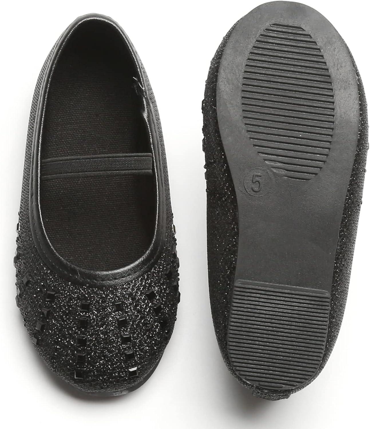 image:imageKolan Toddler Little Girls Mary Jane Ballet Flat Soft Lining Dress ShoesKh22black