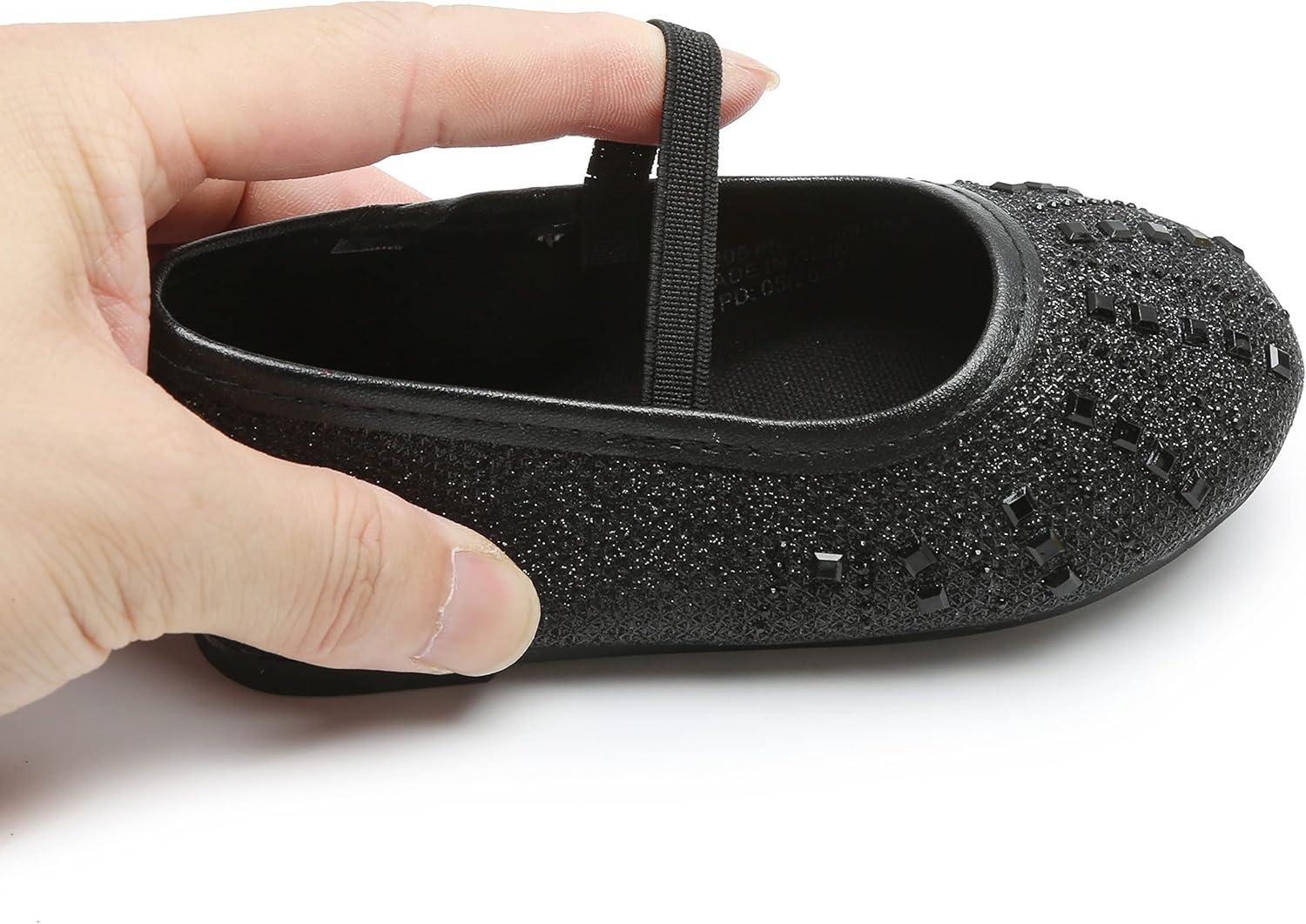 image:imageKolan Toddler Little Girls Mary Jane Ballet Flat Soft Lining Dress ShoesKh22black