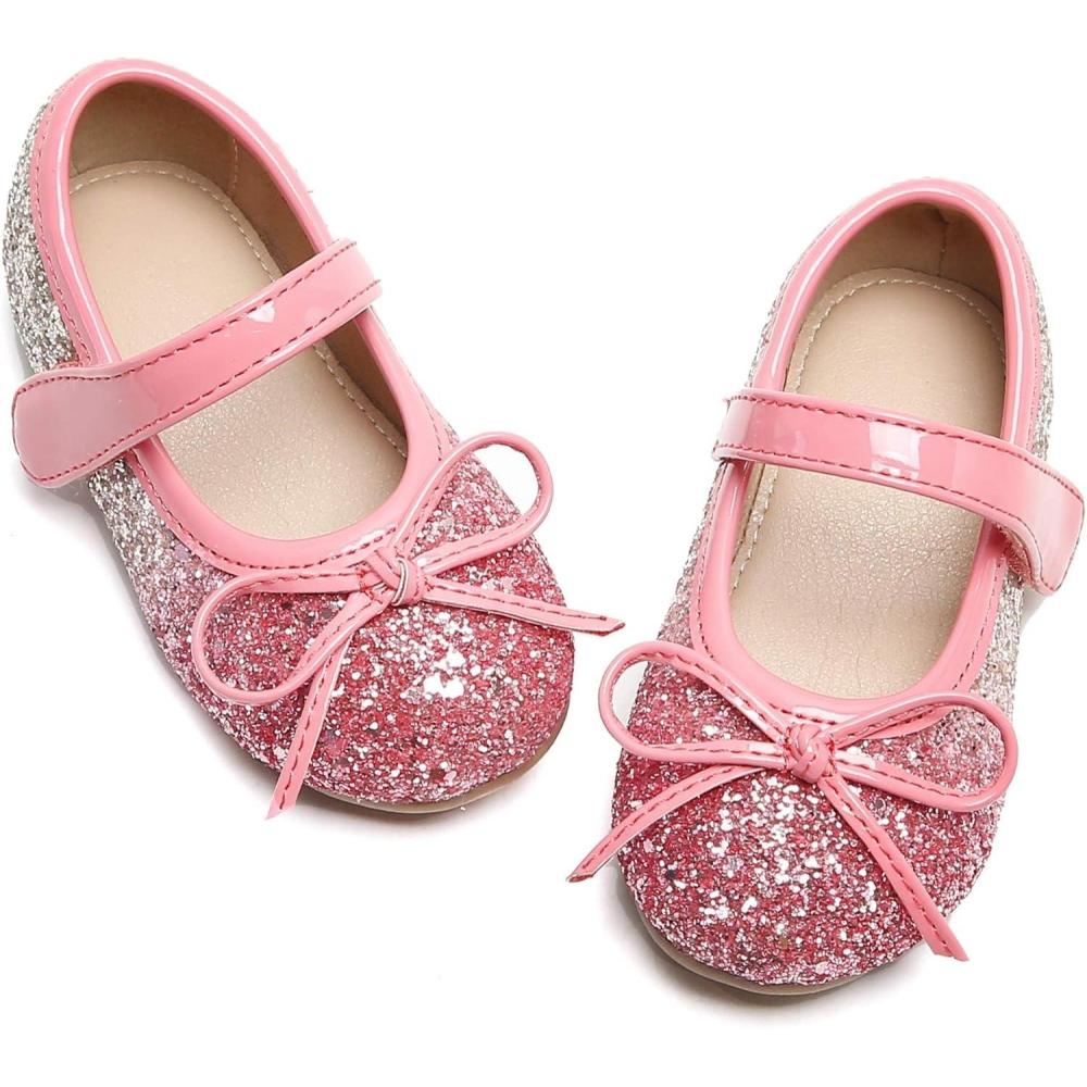 image:imageKolan Toddler Little Girls Mary Jane Ballet Flat Soft Lining Dress ShoesKf13red