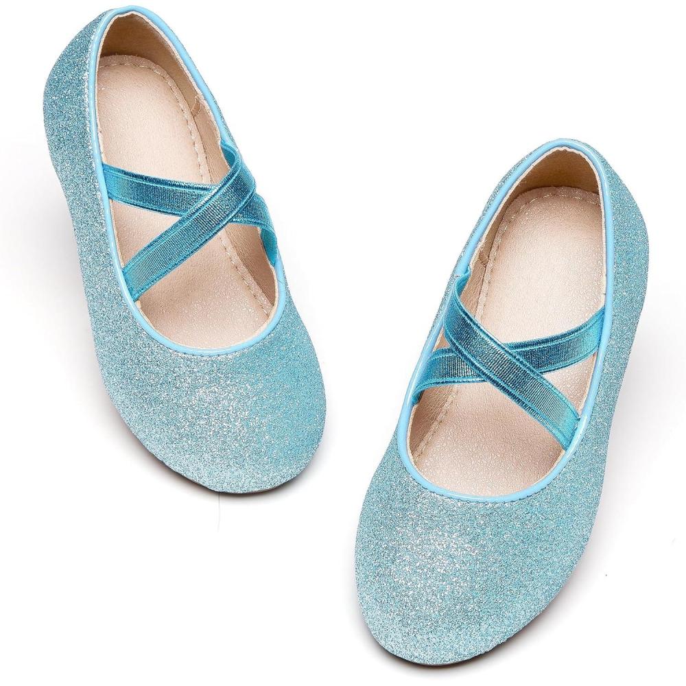 image:imageKolan Toddler Little Girls Mary Jane Ballet Flat Soft Lining Dress ShoesKf14blue