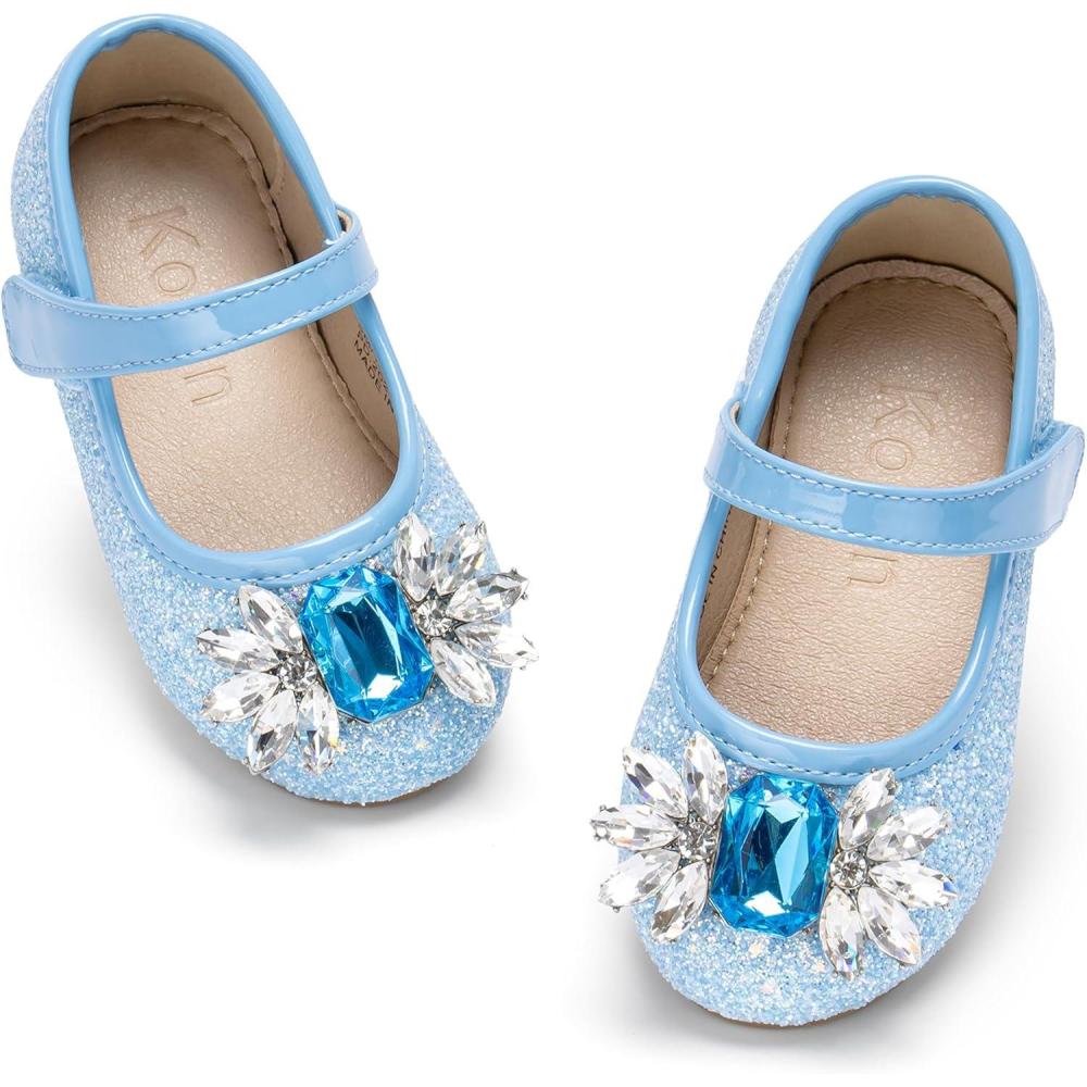image:imageKolan Toddler Little Girls Mary Jane Ballet Flat Soft Lining Dress ShoesKf16blue