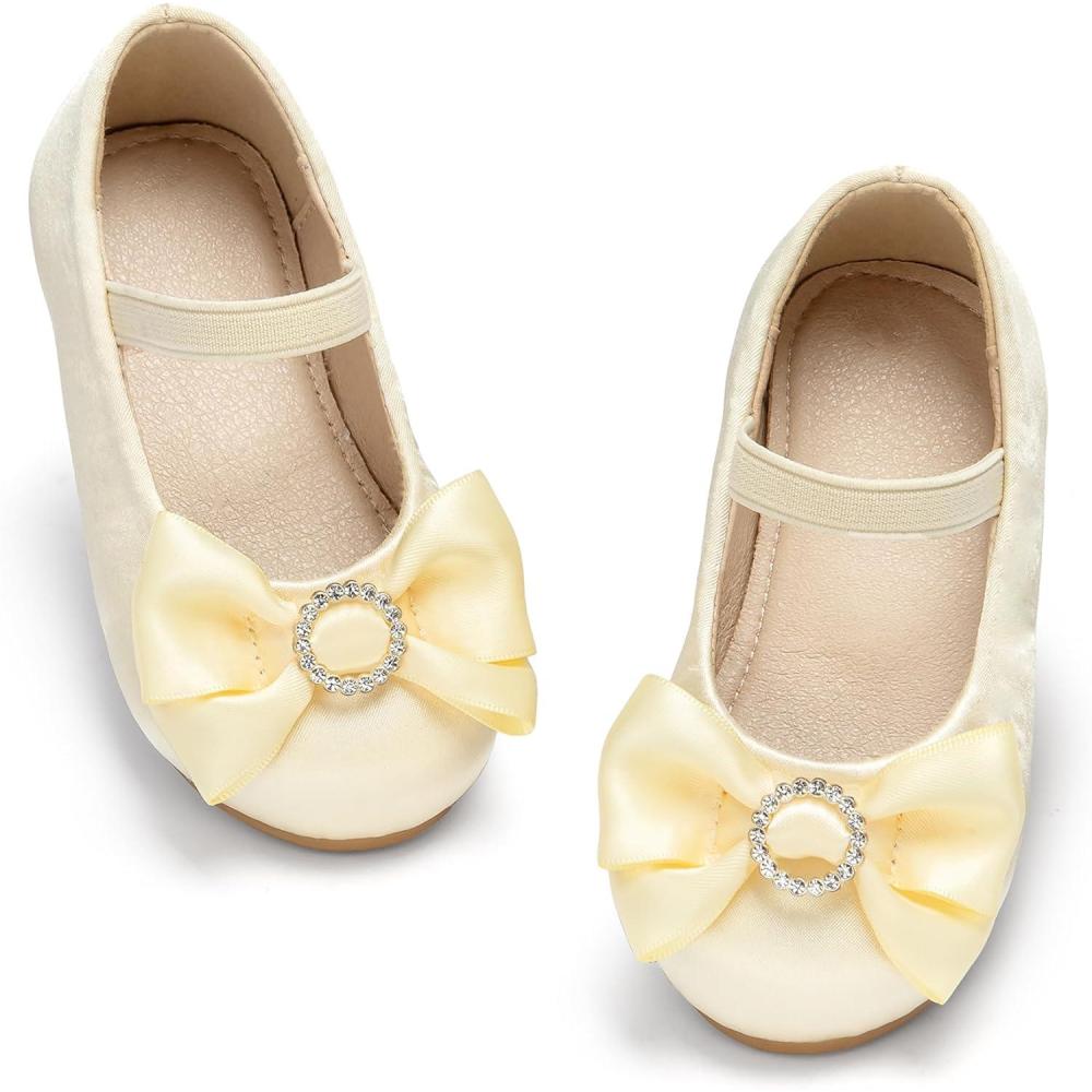 image:imageKolan Toddler Little Girls Mary Jane Ballet Flat Soft Lining Dress ShoesKf17yellow