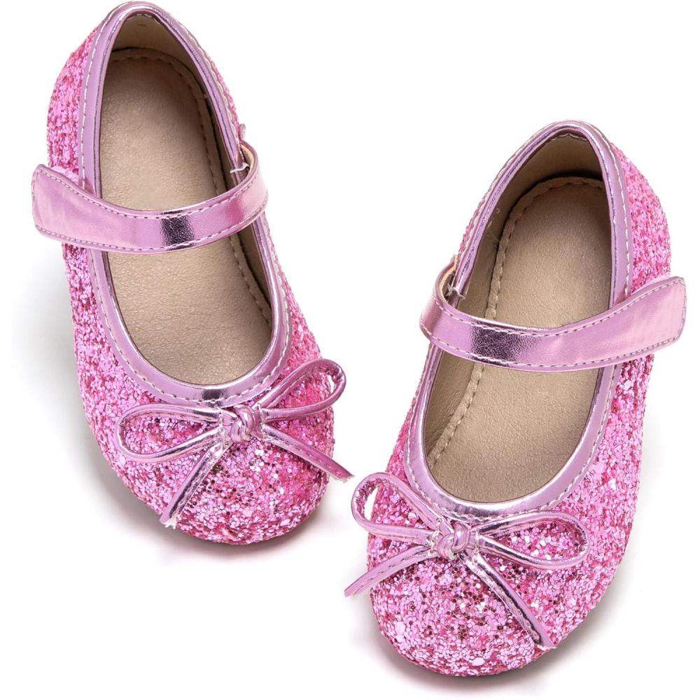 image:imageKolan Toddler Little Girls Mary Jane Ballet Flat Soft Lining Dress ShoesKf701pink